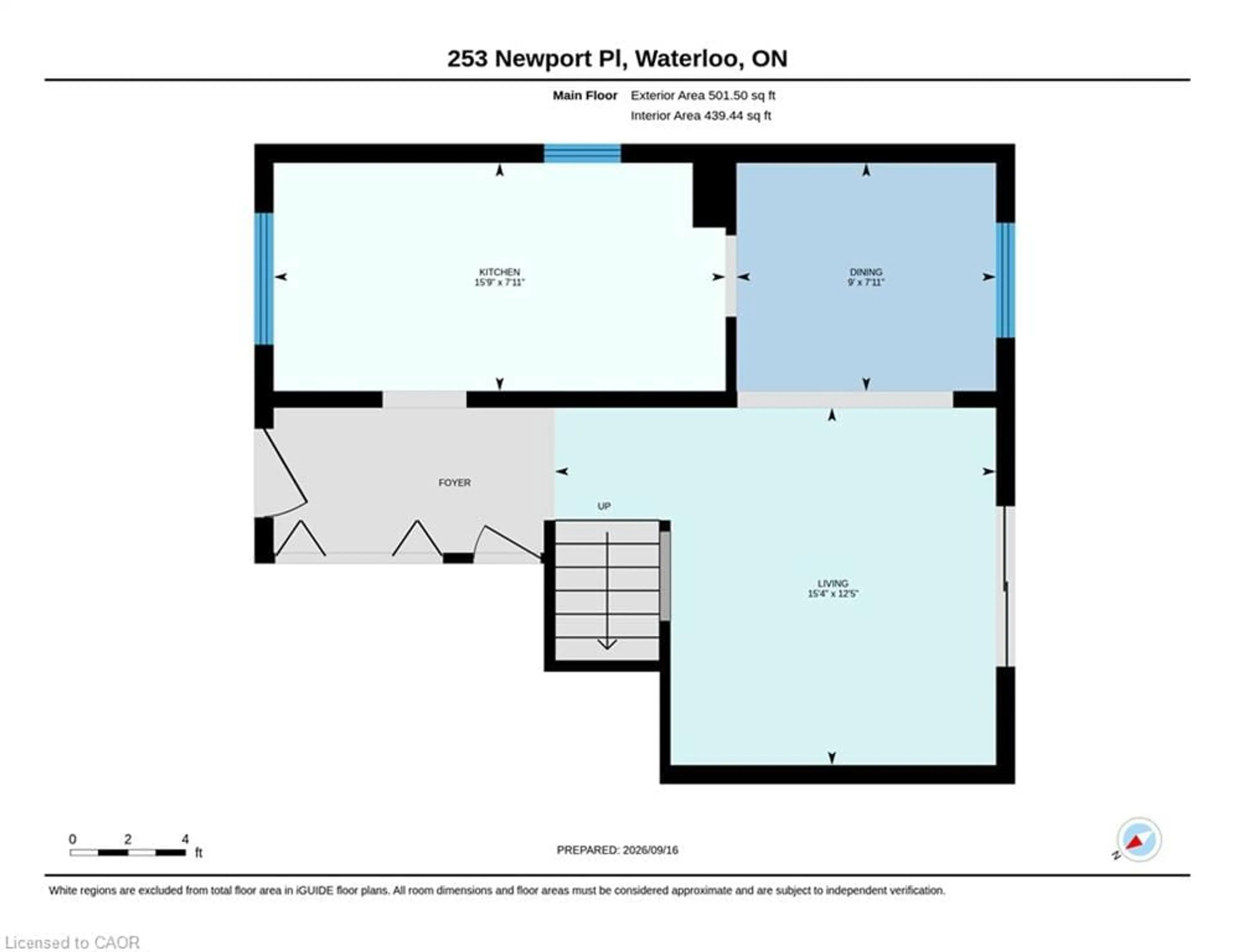Floor plan for 253 Newport Pl, Waterloo Ontario N2T 1T9