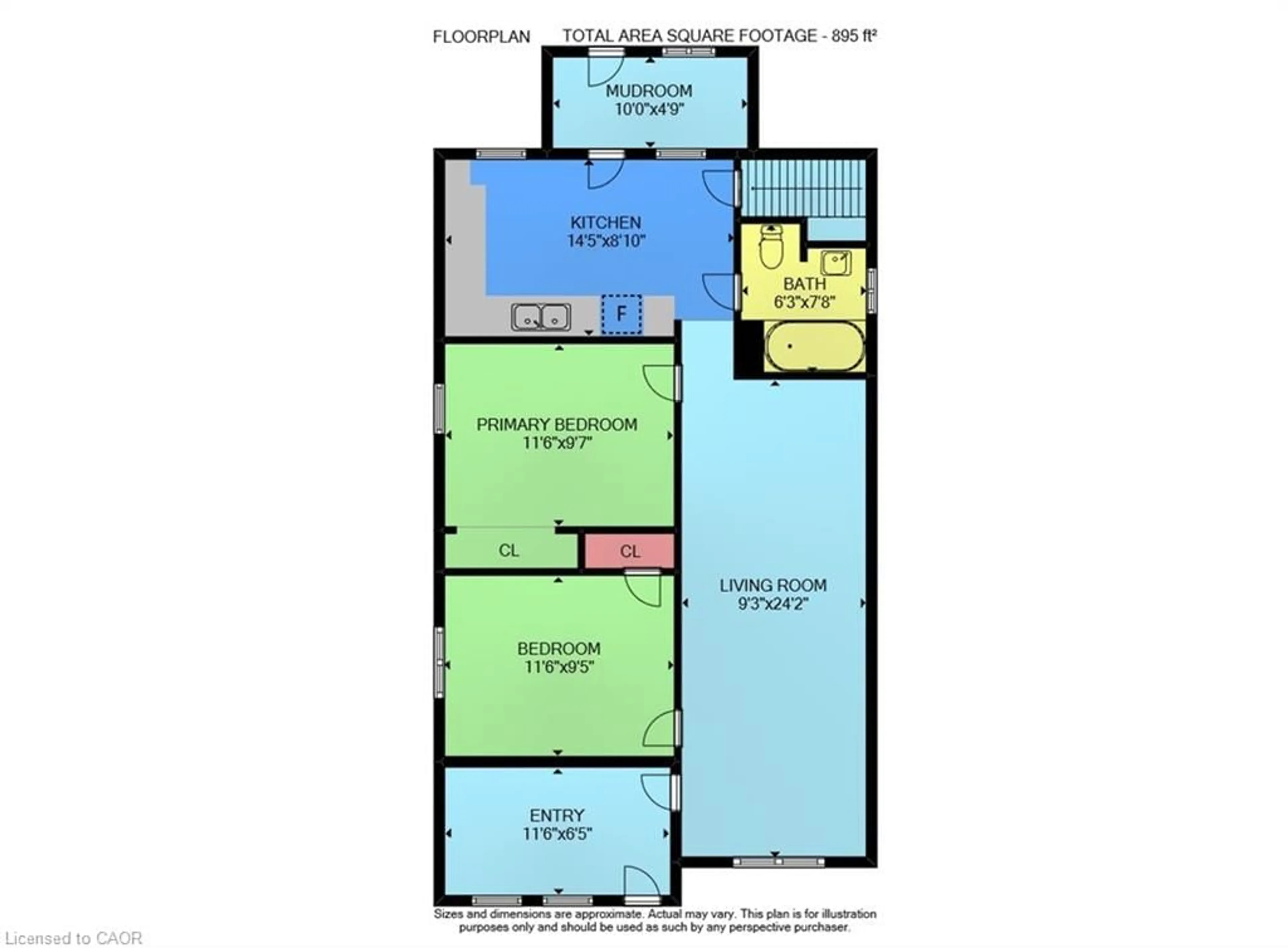 Floor plan for 643 Upper Wellington St, Hamilton Ontario L9A 3R2