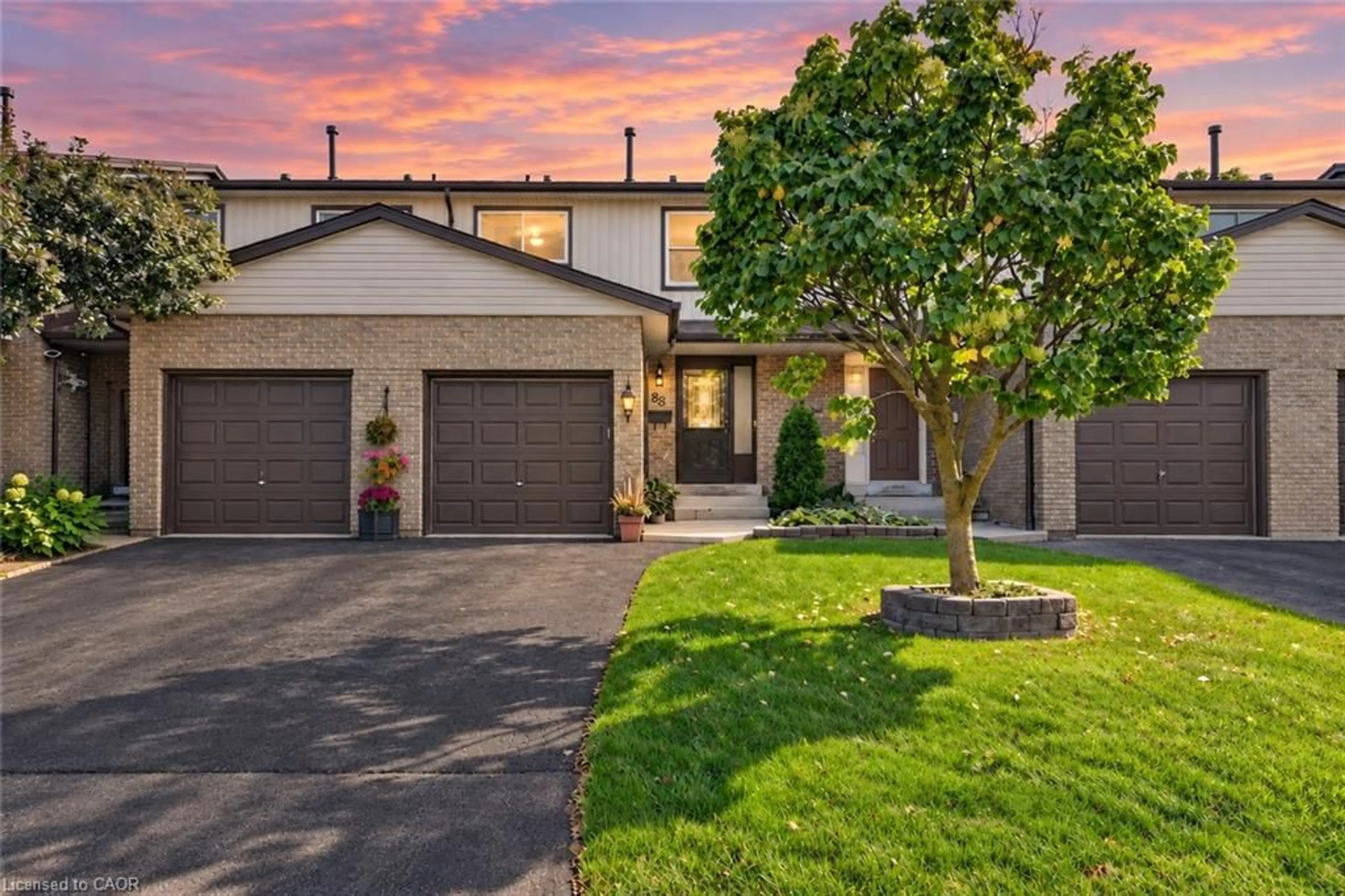 Home with brick exterior material, street for 1115 Paramount Dr #88, Stoney Creek Ontario L8J 1P6