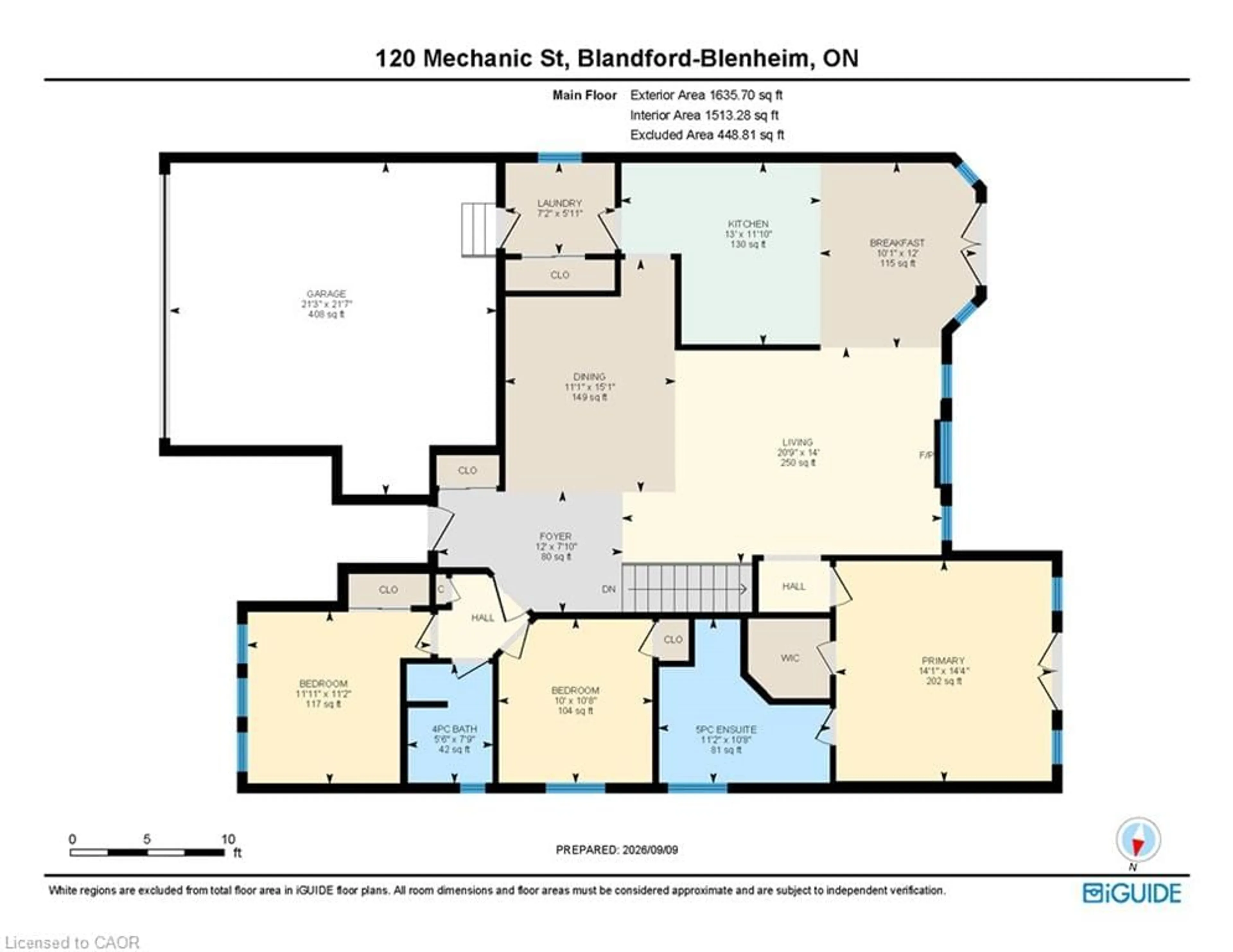 Floor plan for 120 Mechanic St, Drumbo Ontario N0J 1G0