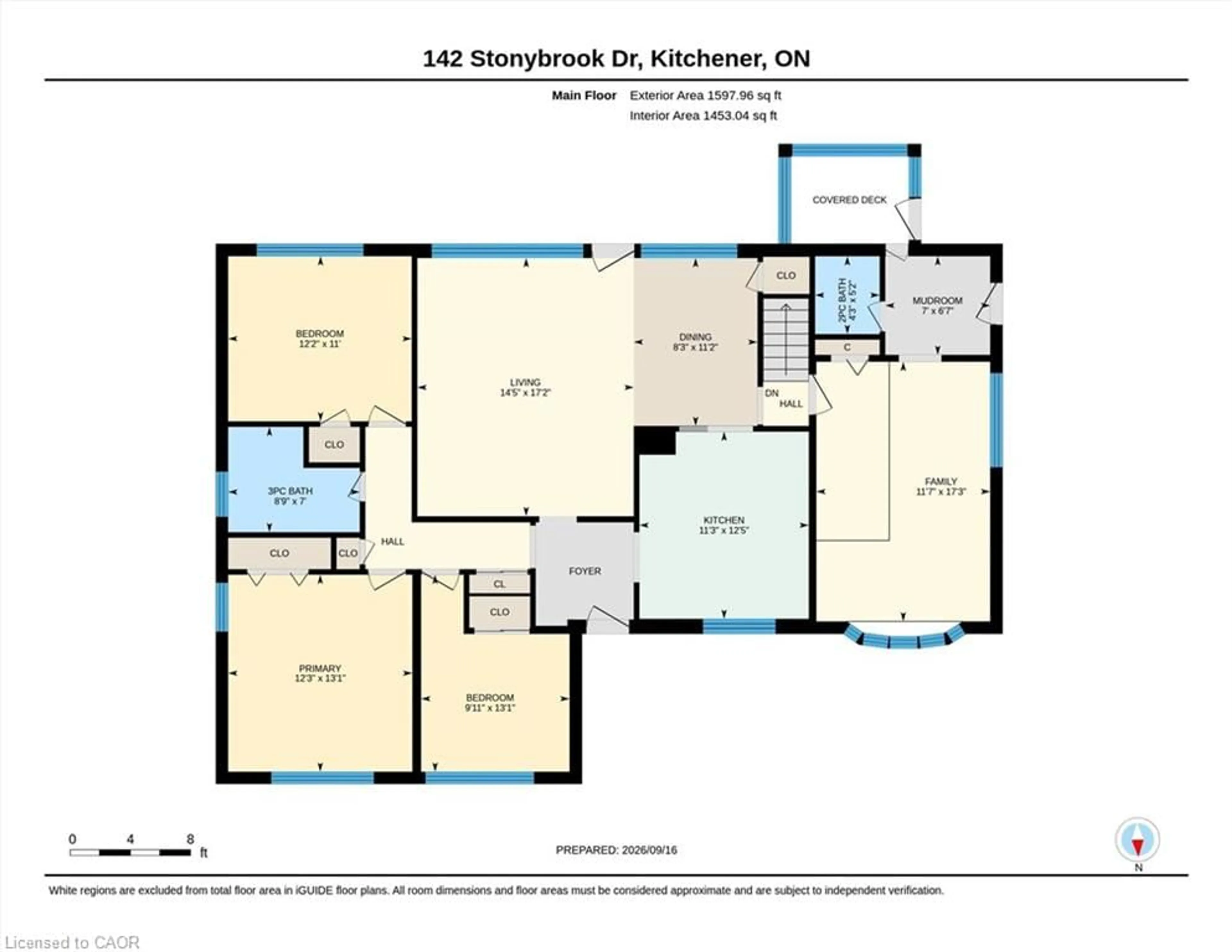 Floor plan for 142 Stonybrook Dr, Kitchener Ontario N2M 4L7
