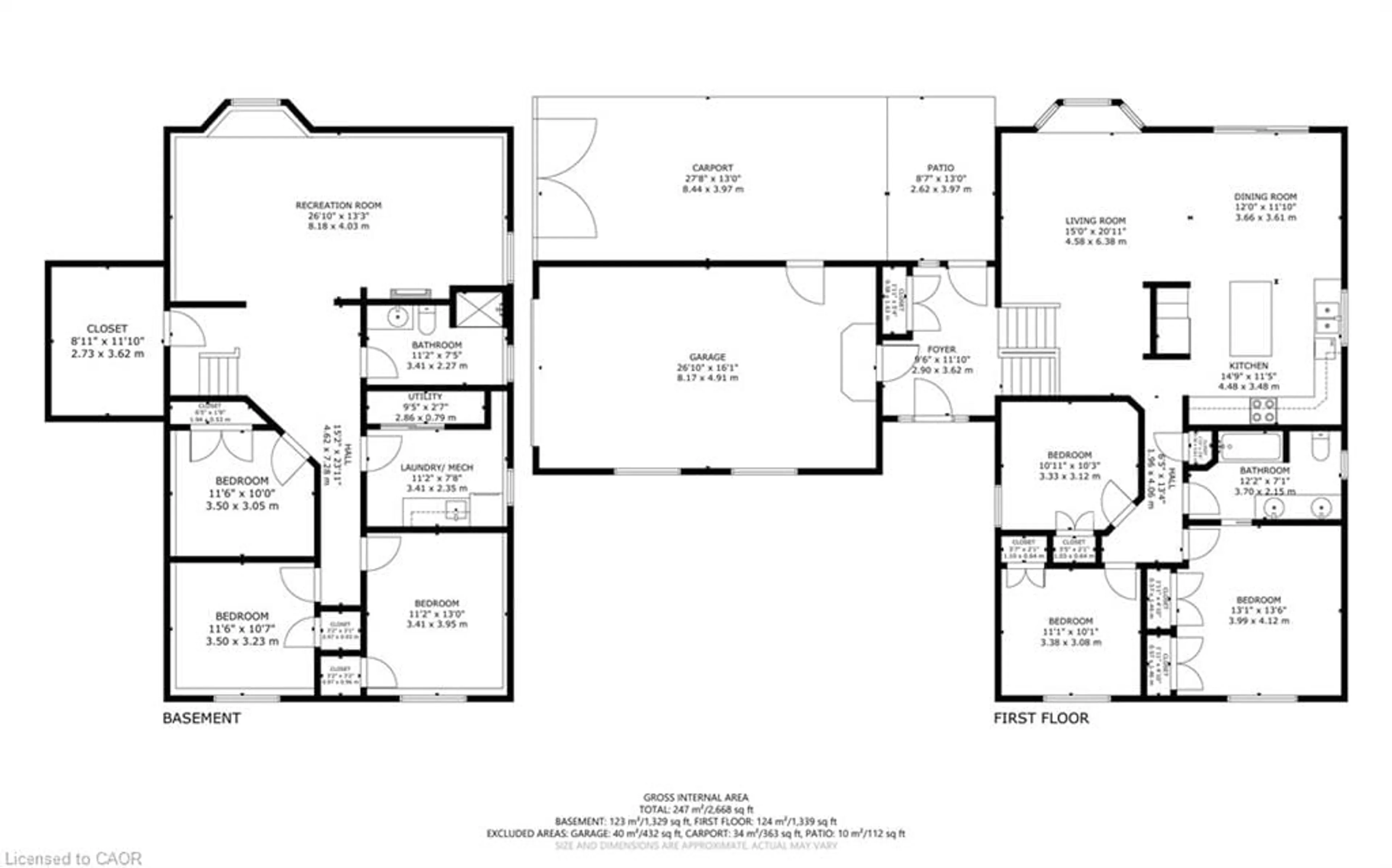 Floor plan for 1370 Windham 11 Rd, Lynnville Ontario N0E 2A0