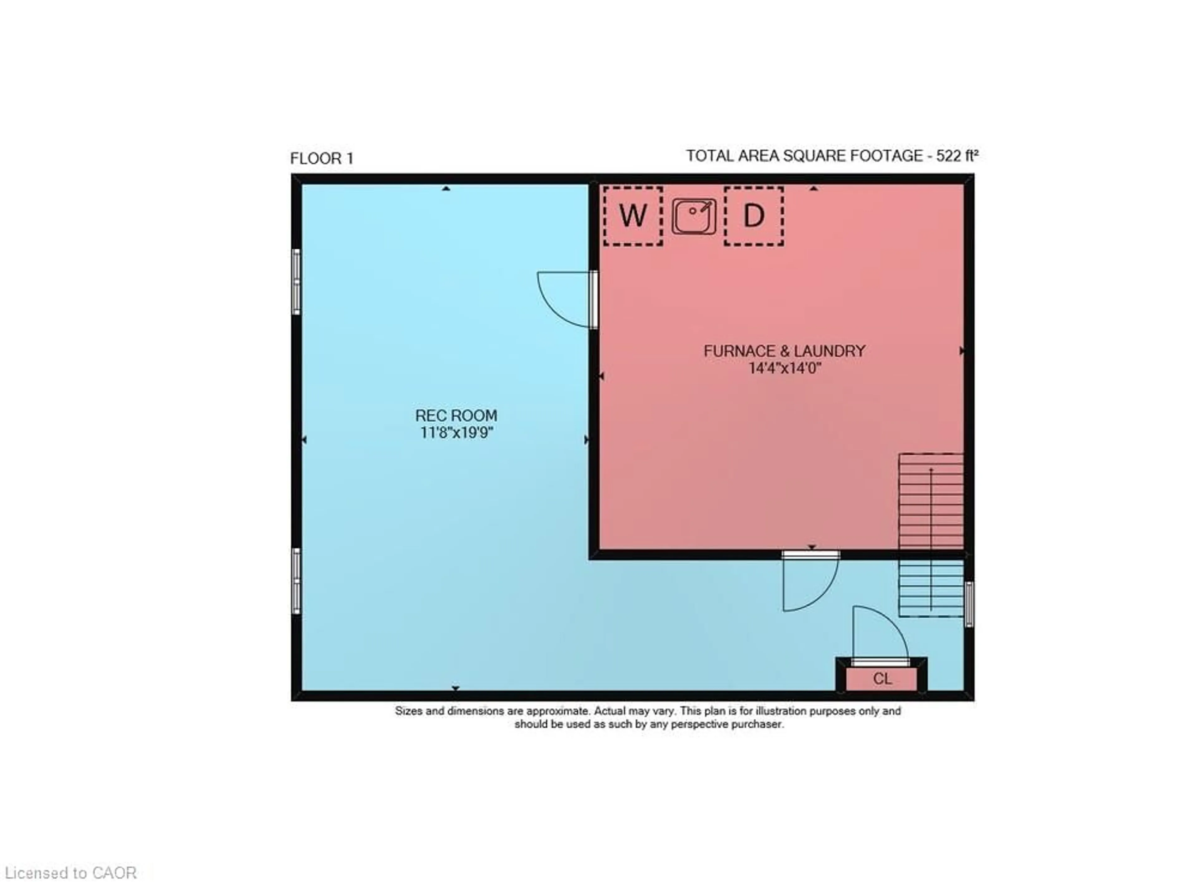 Floor plan for 33 Bellevue Ave, Simcoe Ontario N3Y 4B6