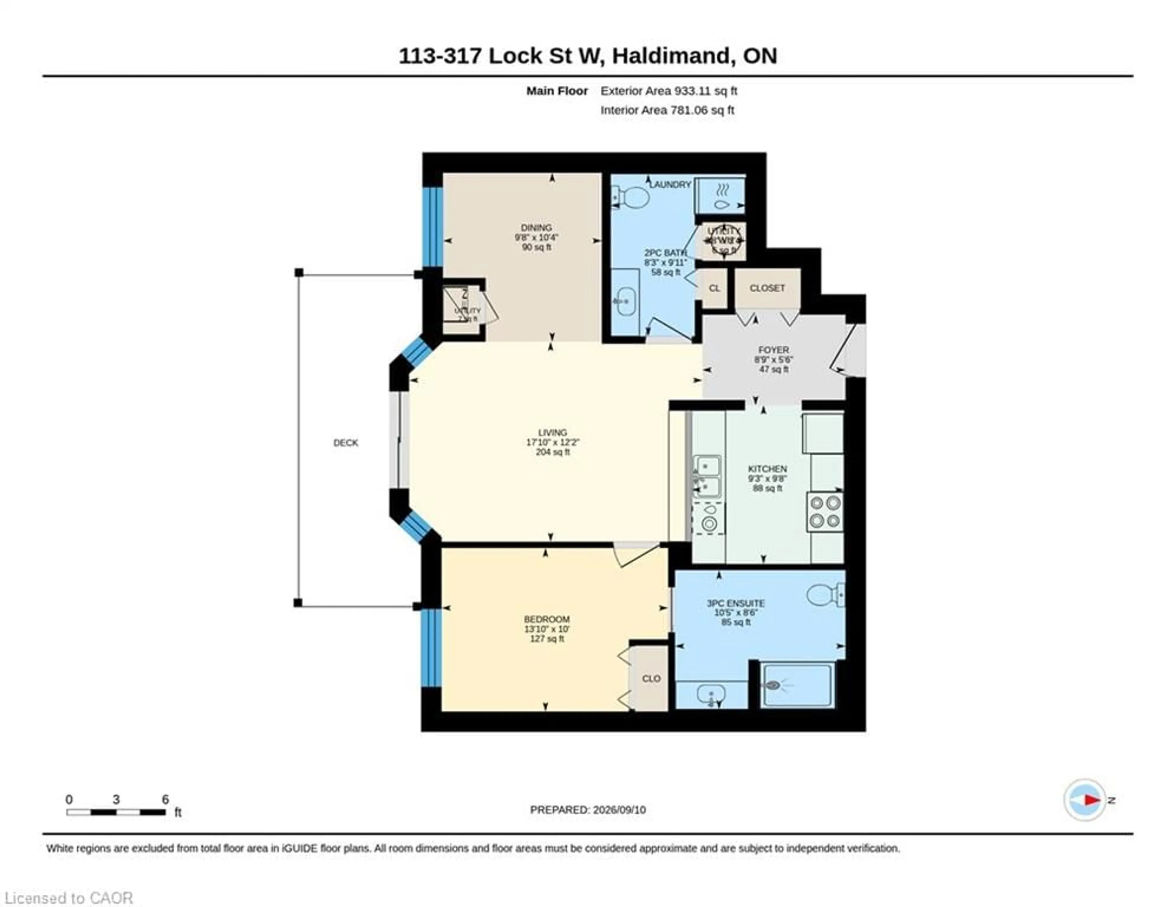 Floor plan for 317 Lock St #113, Dunnville Ontario N1A 0A1