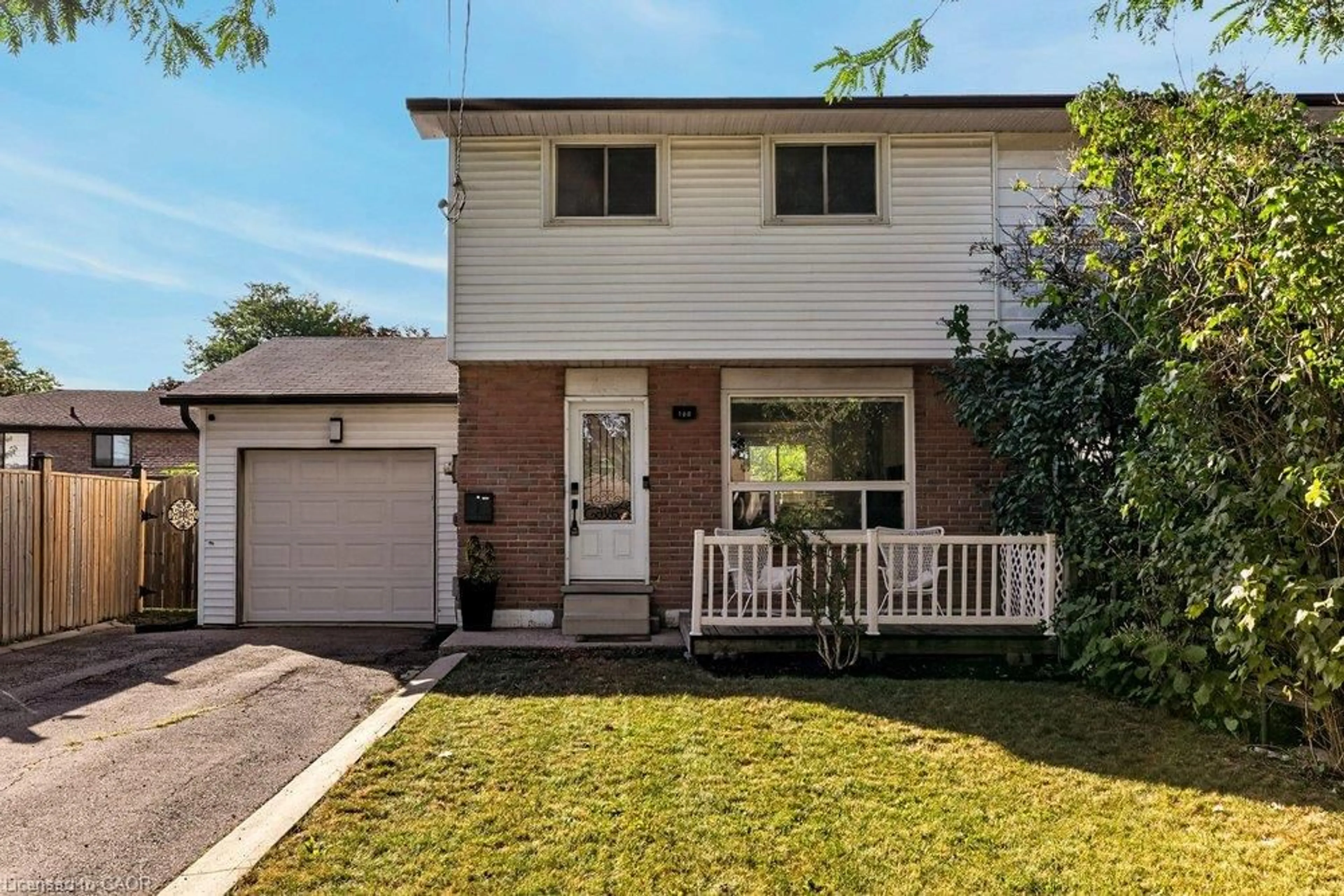 Home with vinyl exterior material, street for 168 Berkindale Dr, Hamilton Ontario L8E 1M5