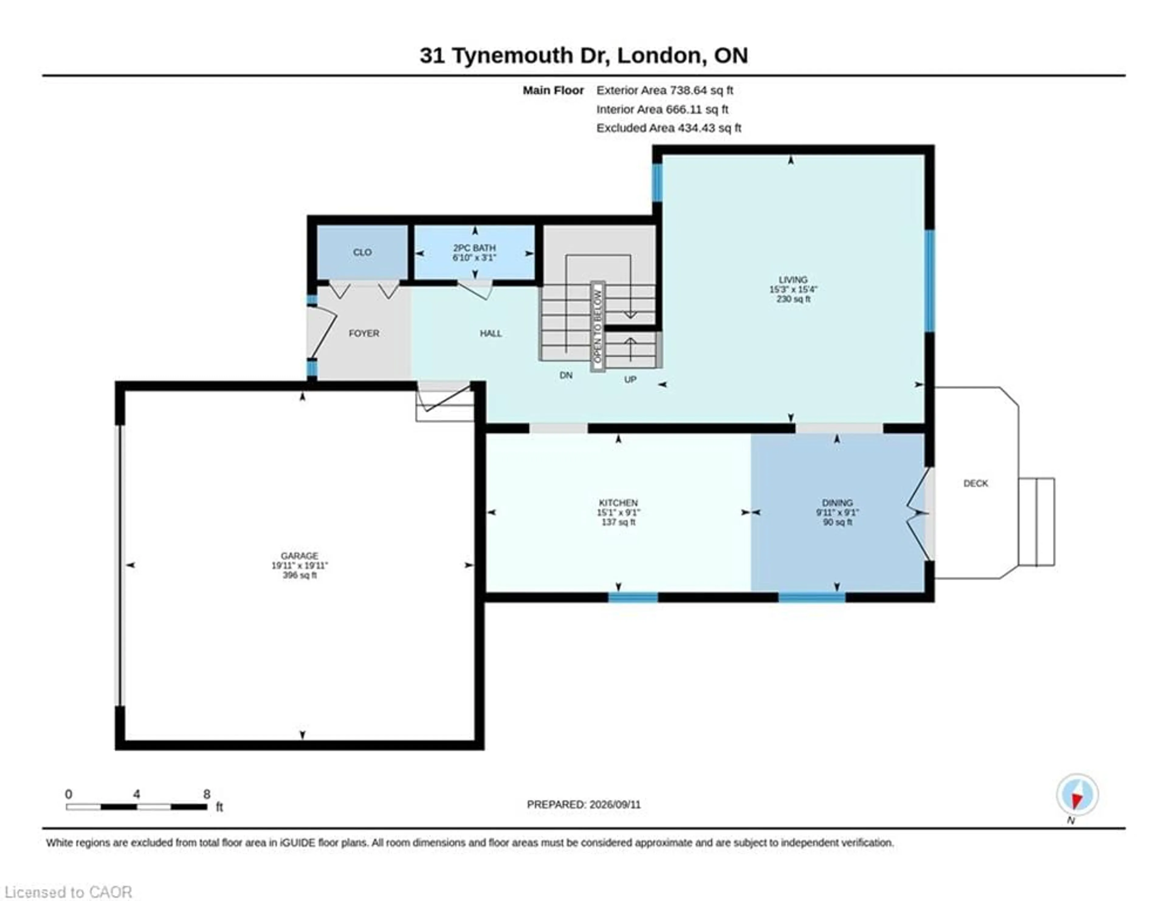 Floor plan for 31 Tynemouth Dr, London Ontario N5V 4V3