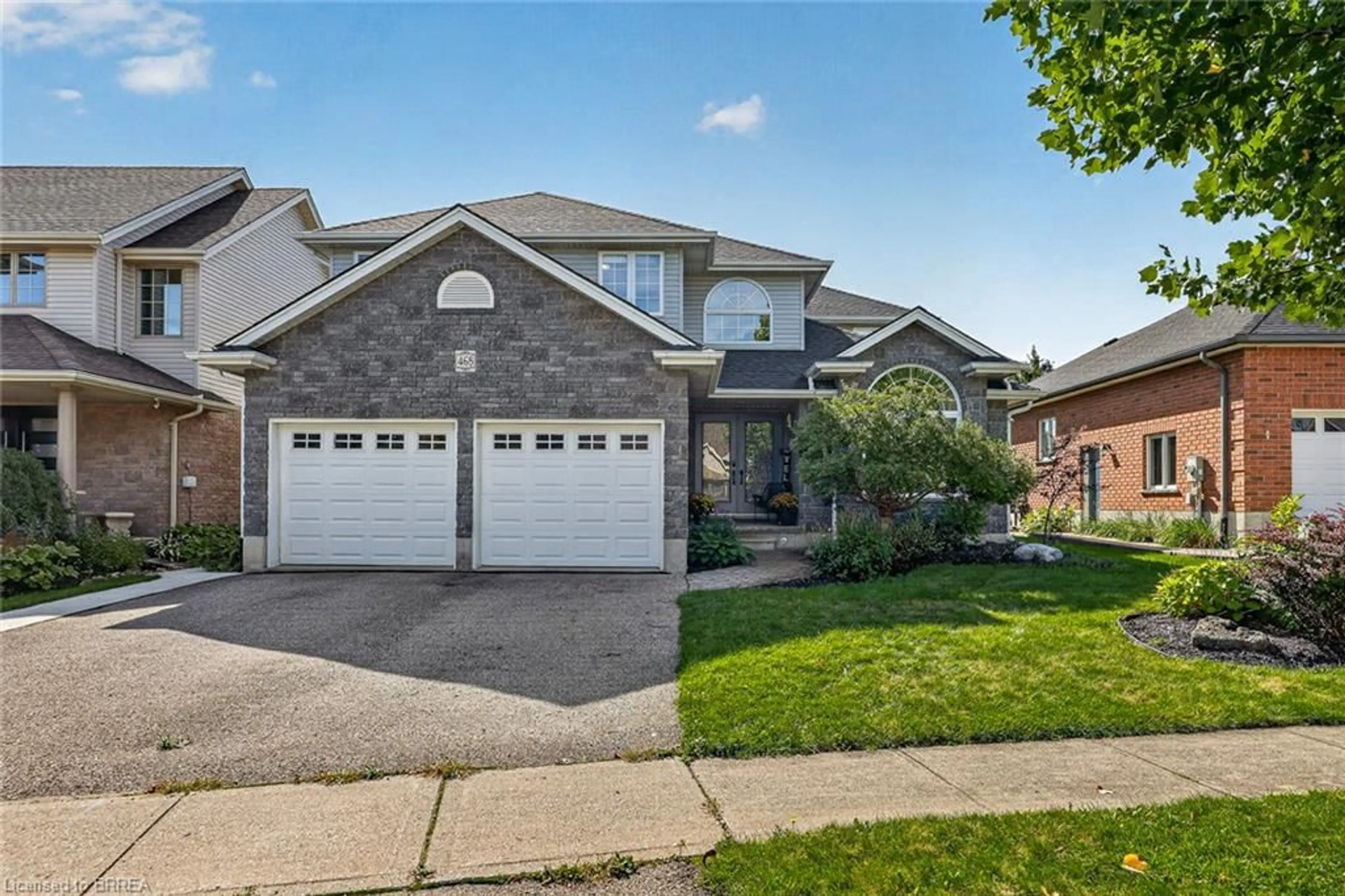 Home with brick exterior material, street for 468 Lakeview Dr, Woodstock Ontario N4T 1V3