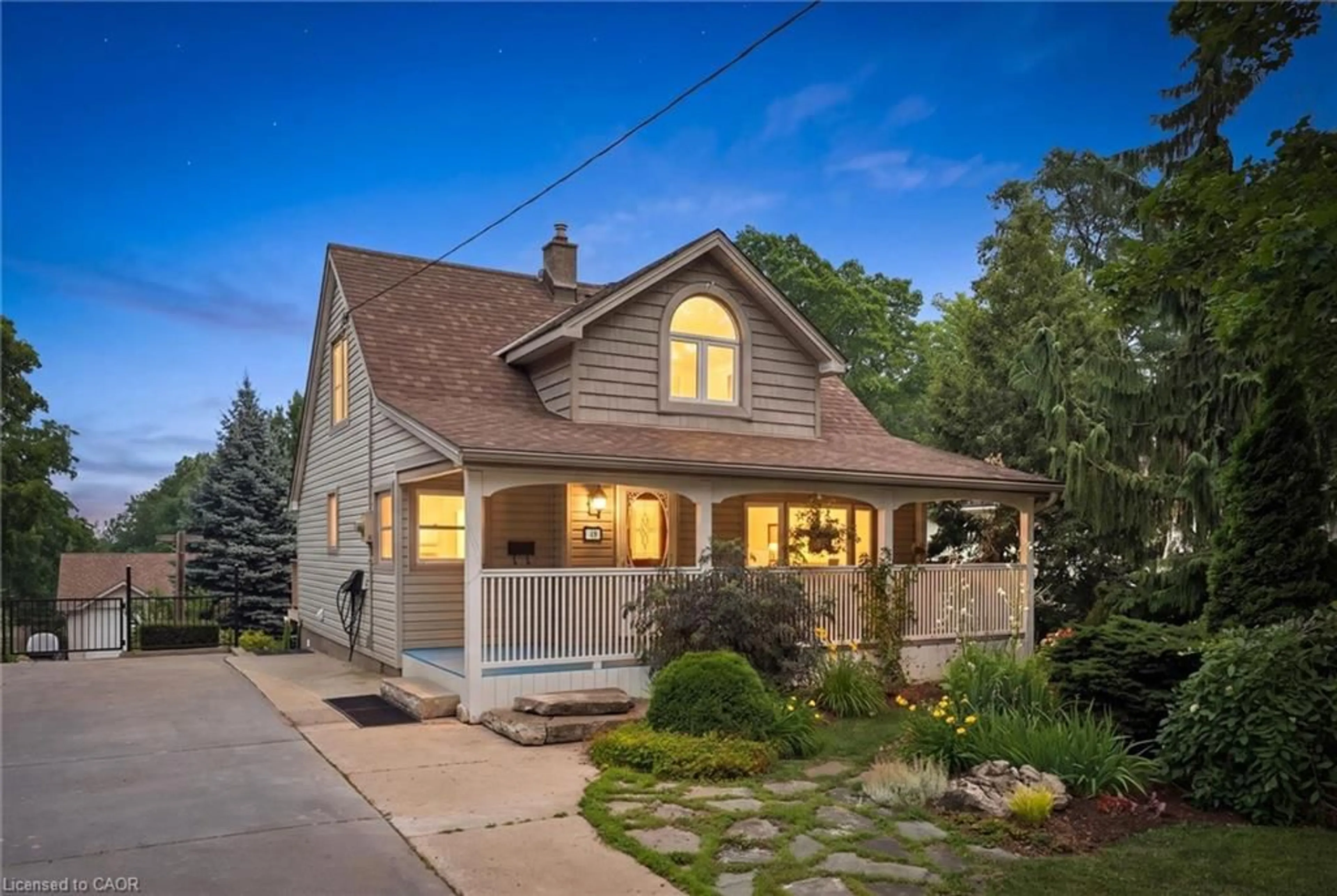 Home with vinyl exterior material, street for 49 Edgehill Dr, Guelph Ontario N1H 5E3