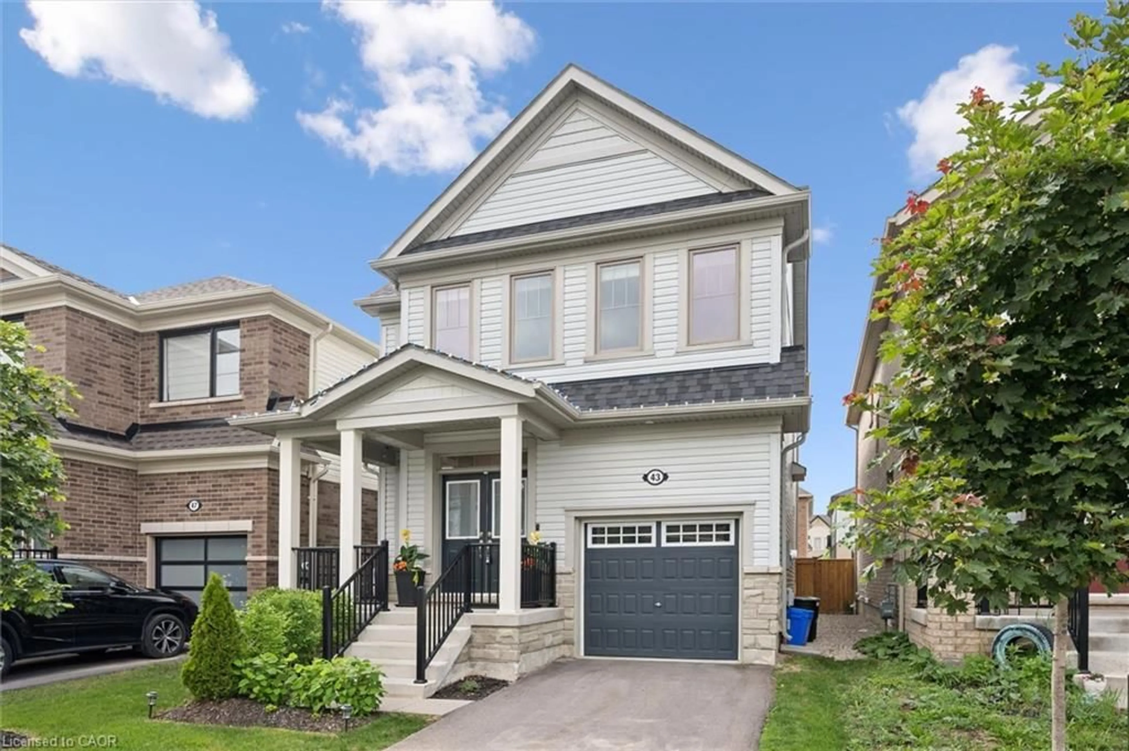 Home with brick exterior material, street for 43 Harpin Way, Fergus Ontario N1M 0H8