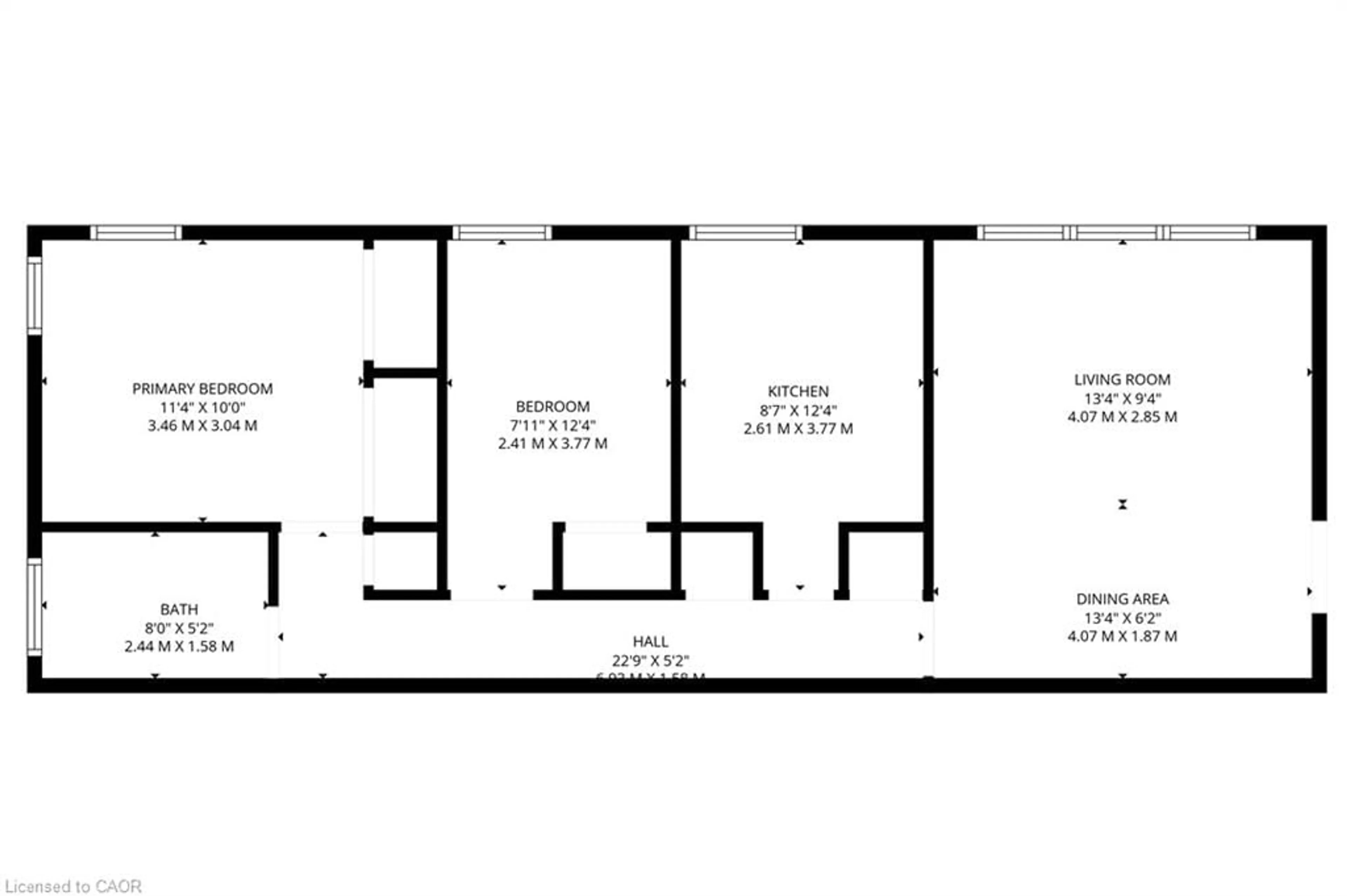 Floor plan for 4 Robinson St #14, Hamilton Ontario L8P 1Y5