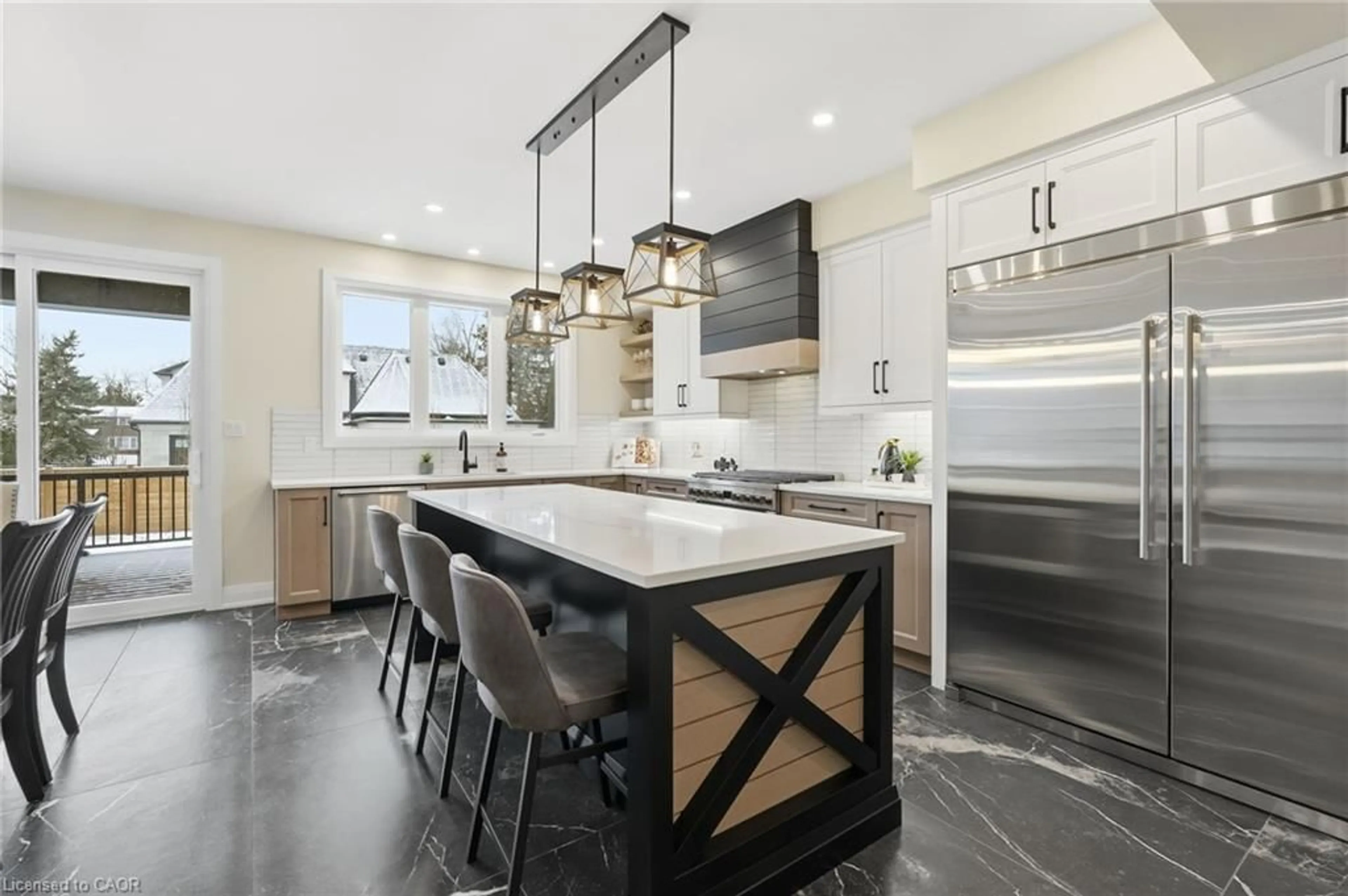 Contemporary kitchen, ceramic/tile floor for 7 Bartlett Ave, Grimsby Ontario L3M 5N7
