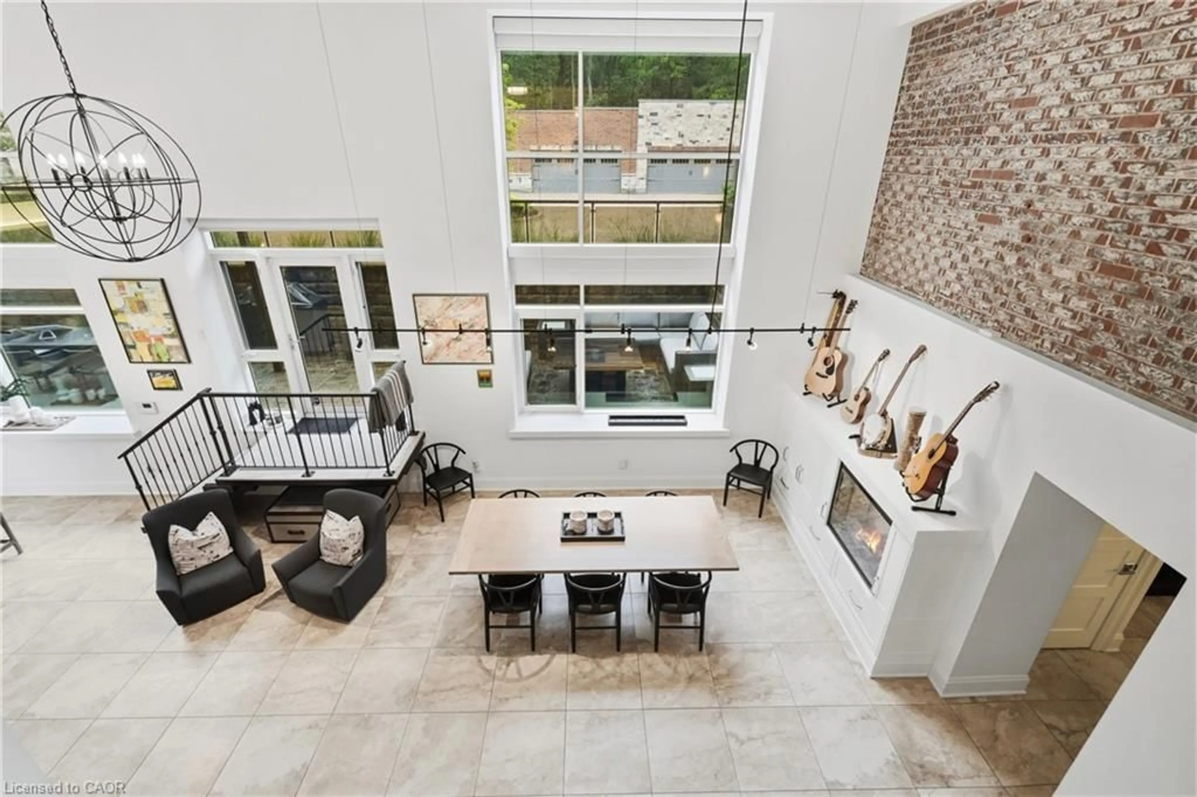 Open concept kitchen, ceramic/tile floor for 397 King St #116, Dundas Ontario L9H 1W9