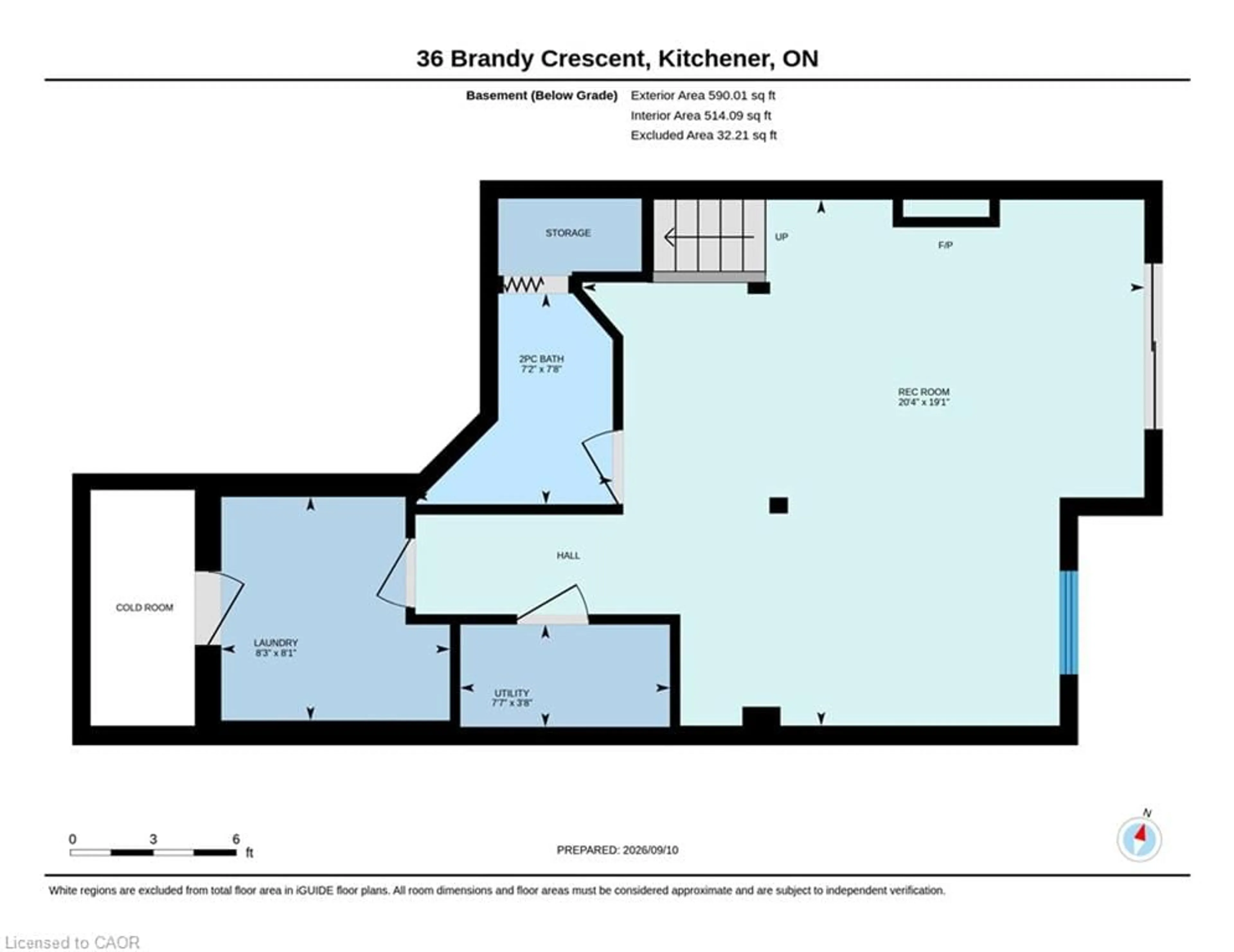 Floor plan for 36 Brandy Cres, Kitchener Ontario N2B 3W7
