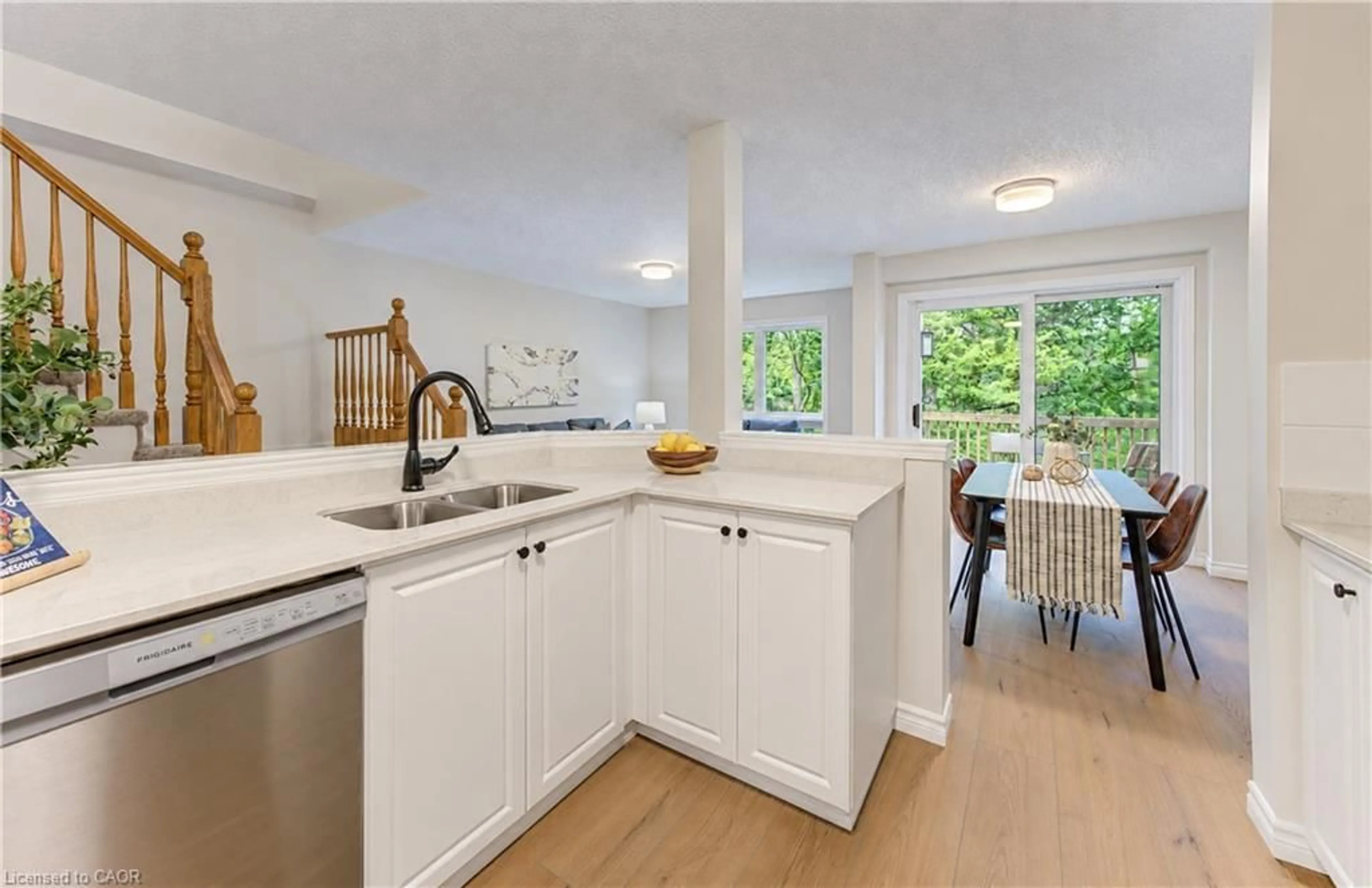 Open concept kitchen, ceramic/tile floor for 36 Brandy Cres, Kitchener Ontario N2B 3W7