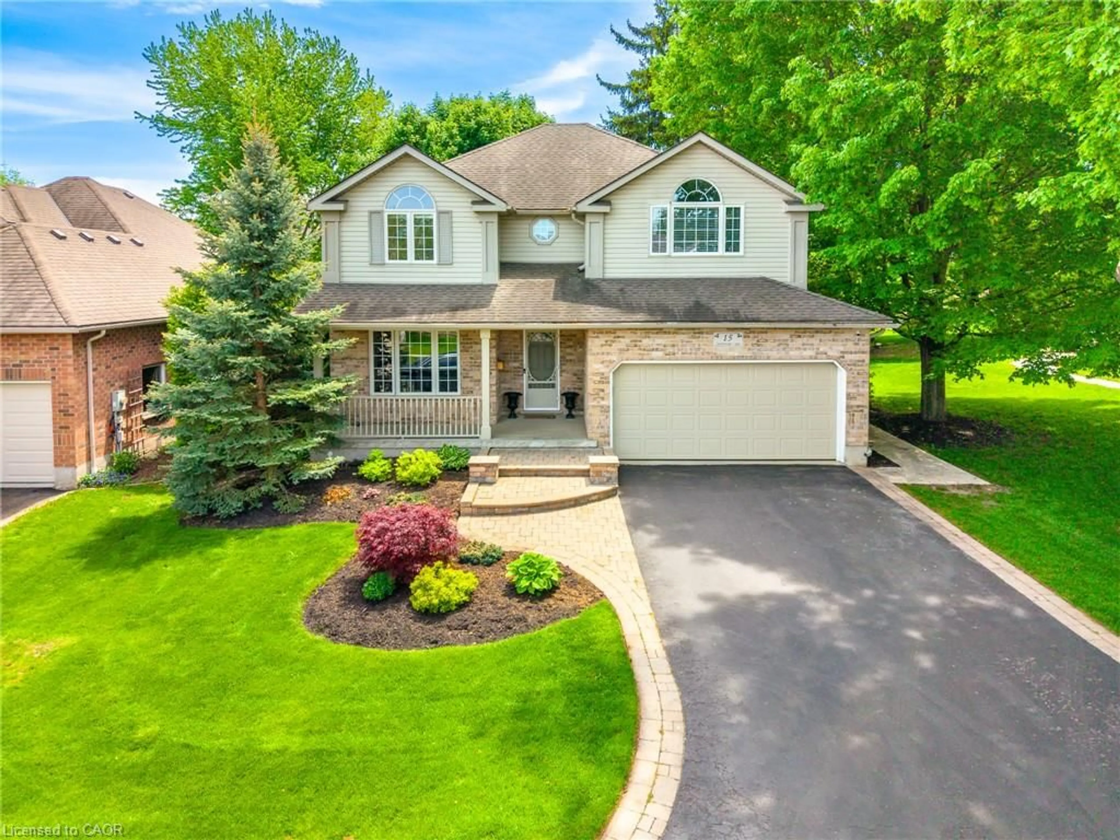 Home with brick exterior material, street for 15 Carolinian Lane, Cambridge Ontario N1S 5B5