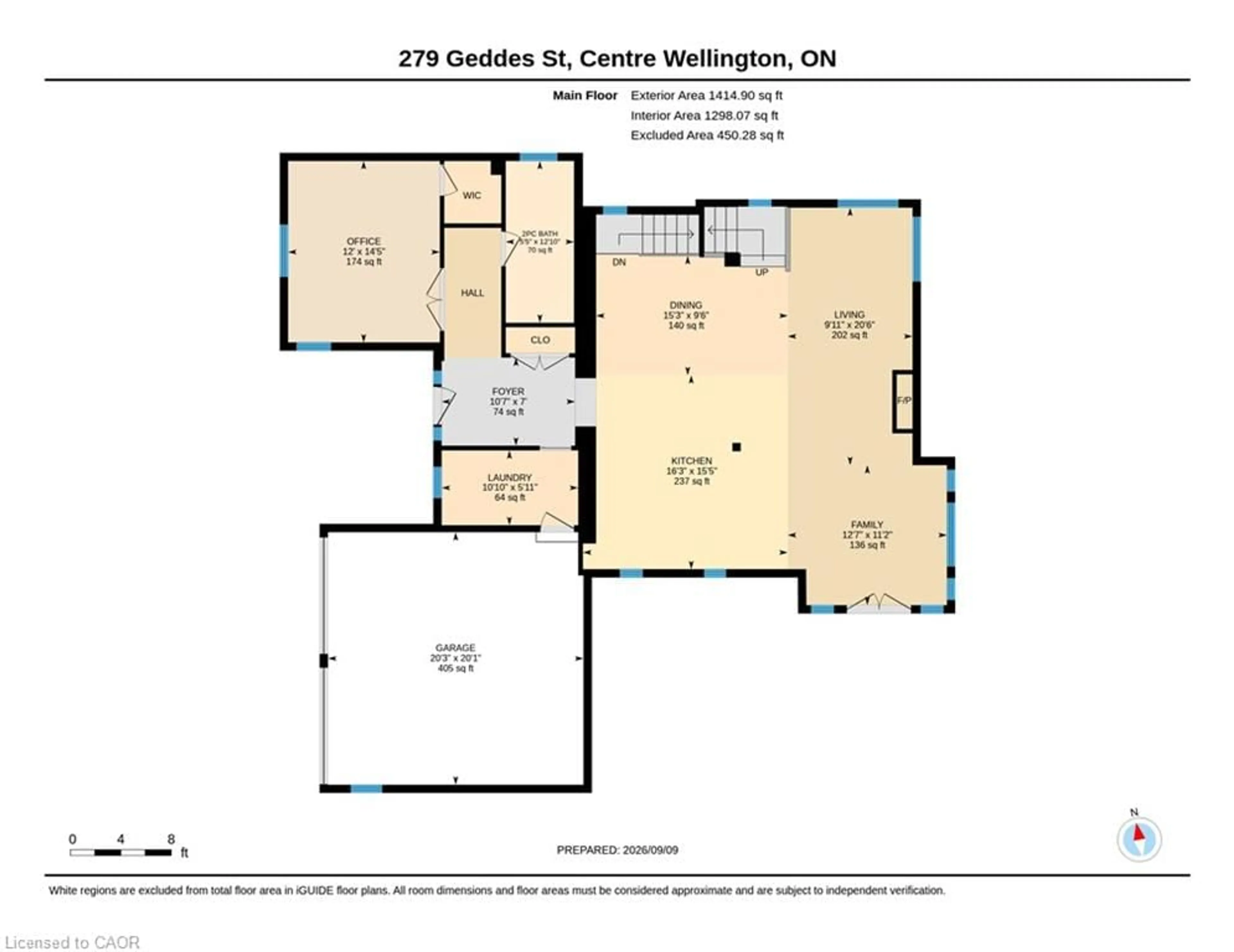 Floor plan for 279 Geddes St, Elora Ontario N0B 1S0