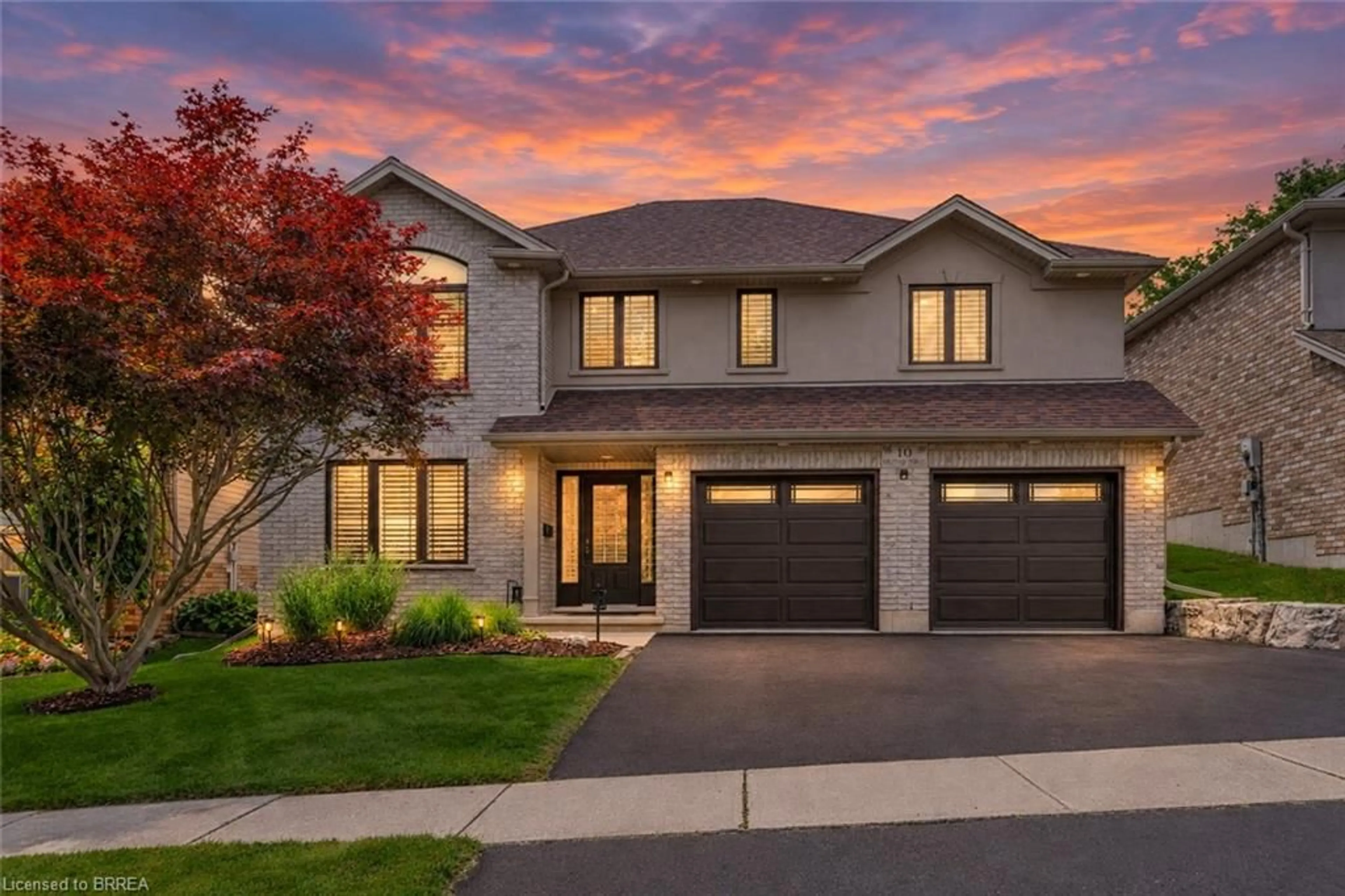 Home with brick exterior material, street for 10 Stratford Terr, Brantford Ontario N3T 6P6