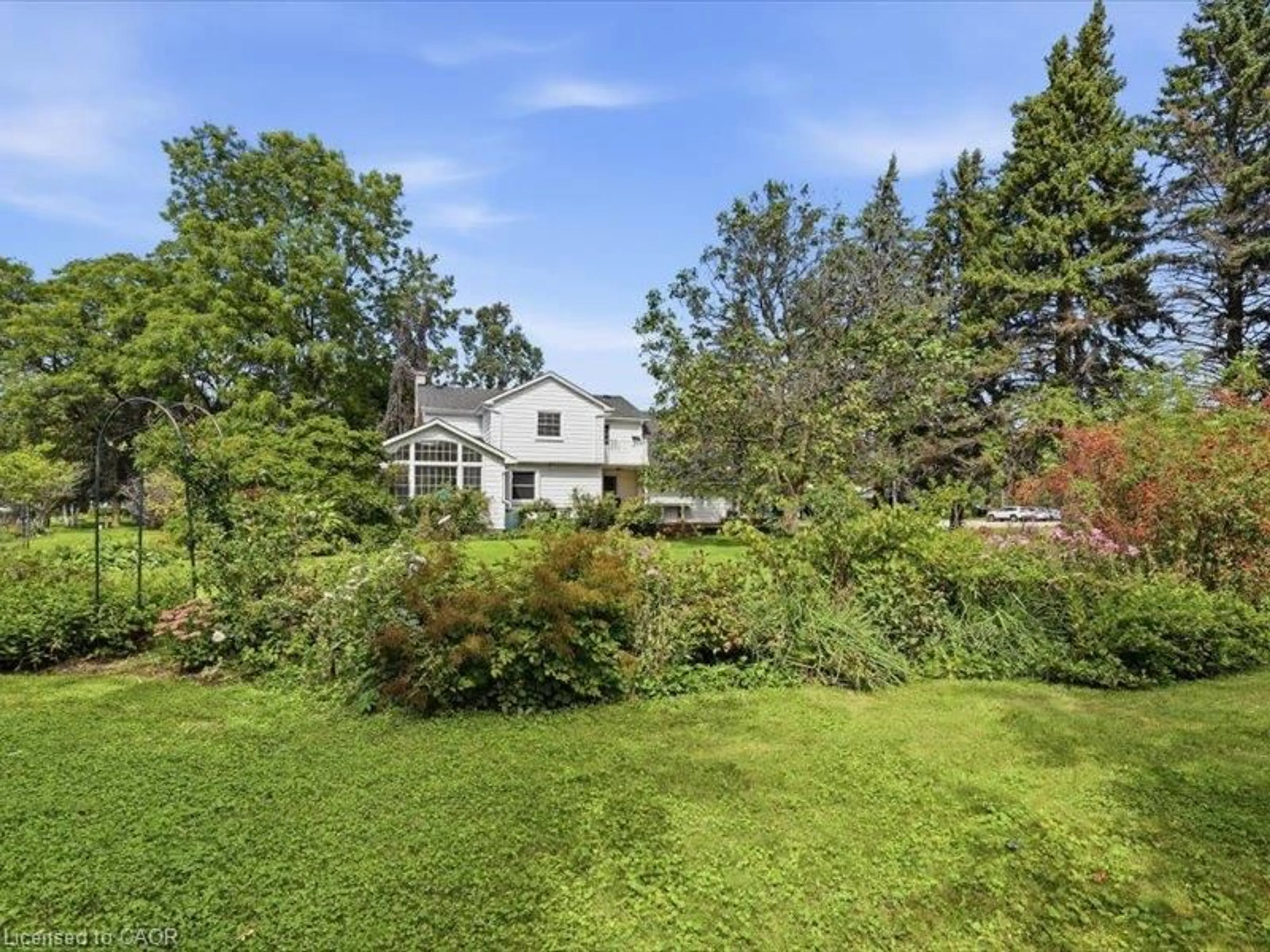 A pic from outside/outdoor area/front of a property/back of a property/a pic from drone, forest/trees view for 419 Forestlawn Rd, Waterloo Ontario N2K 2J5