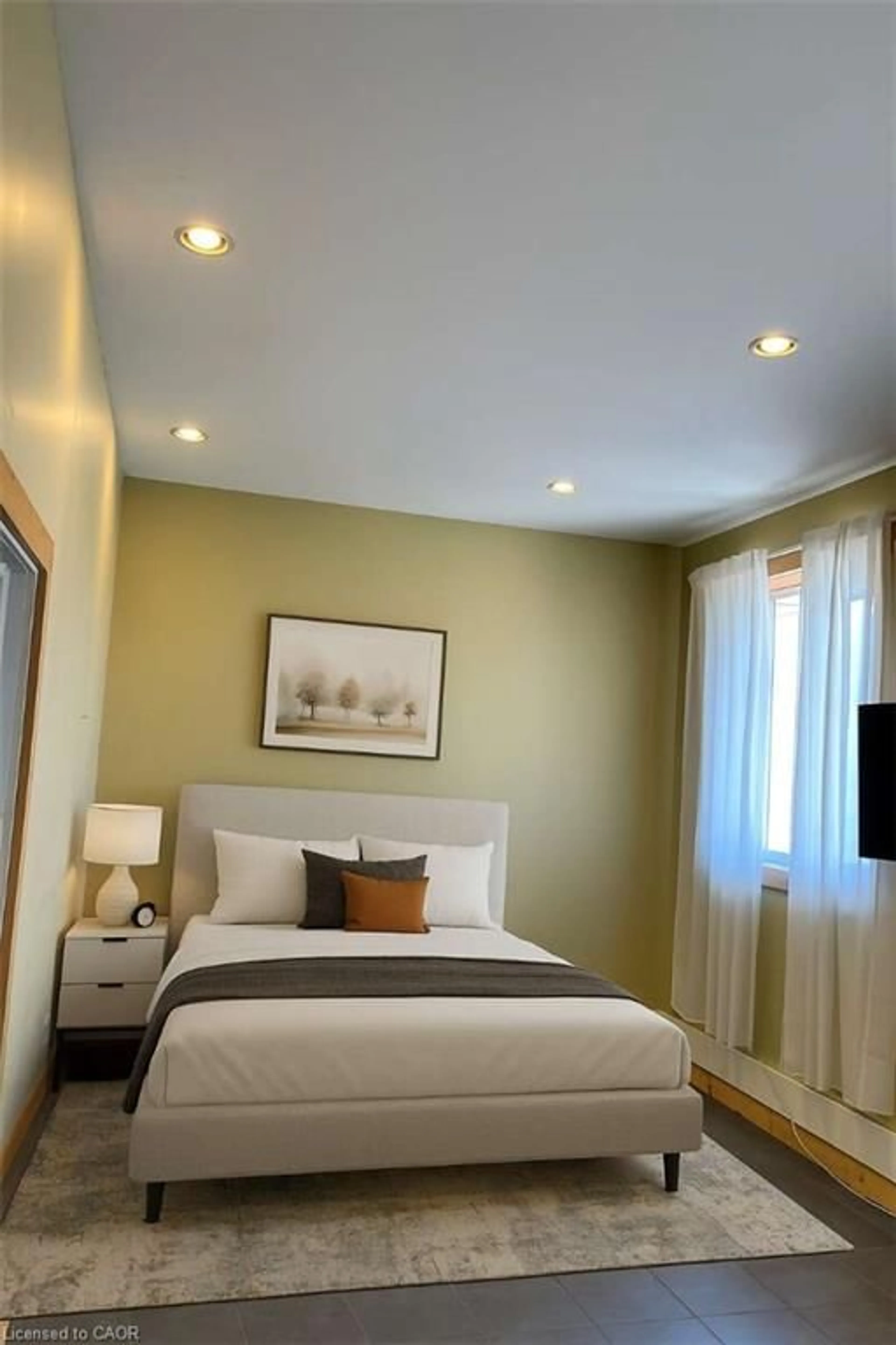 Bedroom with bed, unknown for 60 Ontario St #3, Burk's Falls Ontario P0A 1C0