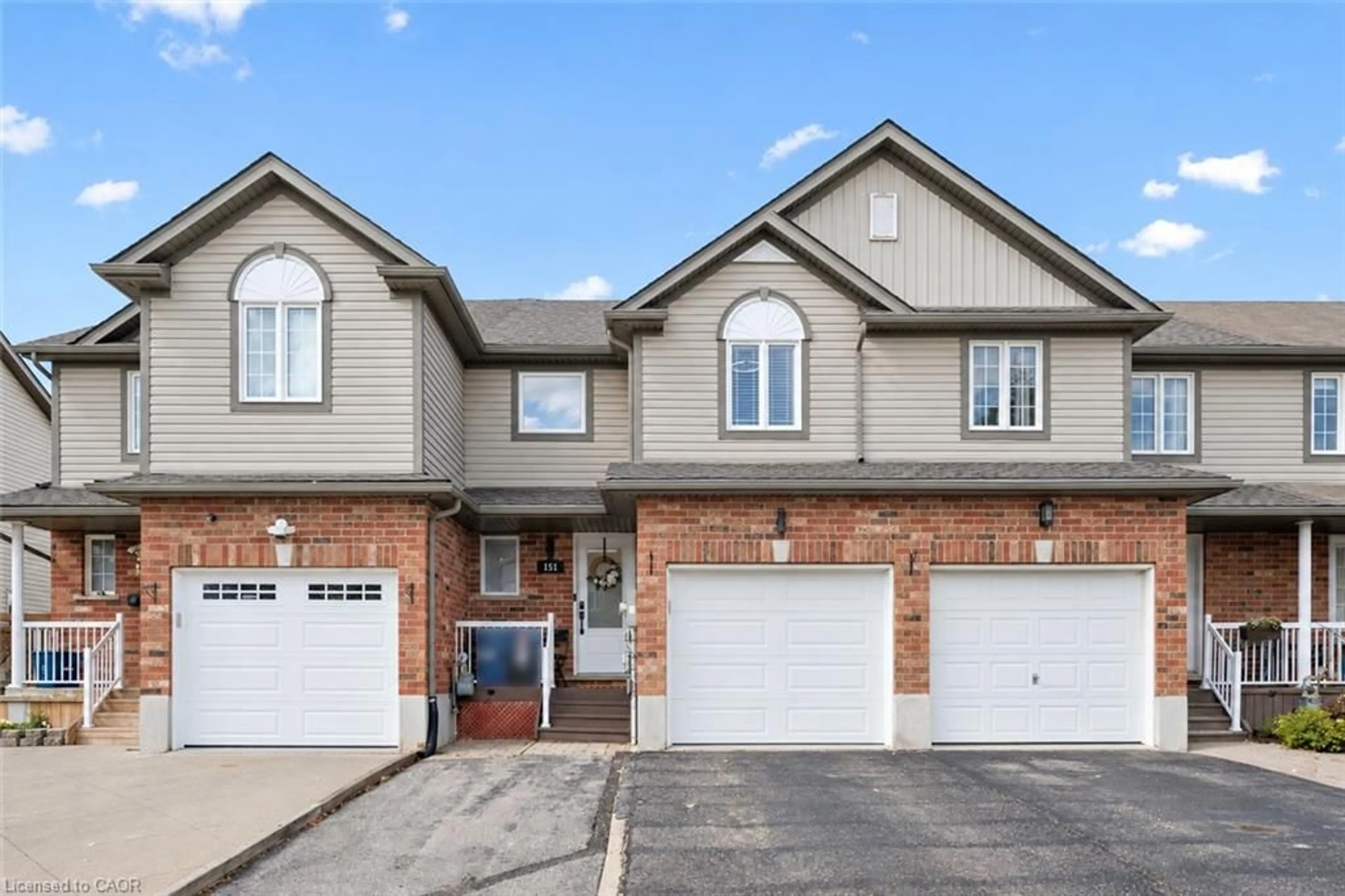 Home with brick exterior material, street for 151 Prosperity Dr, Kitchener Ontario N2E 4E8