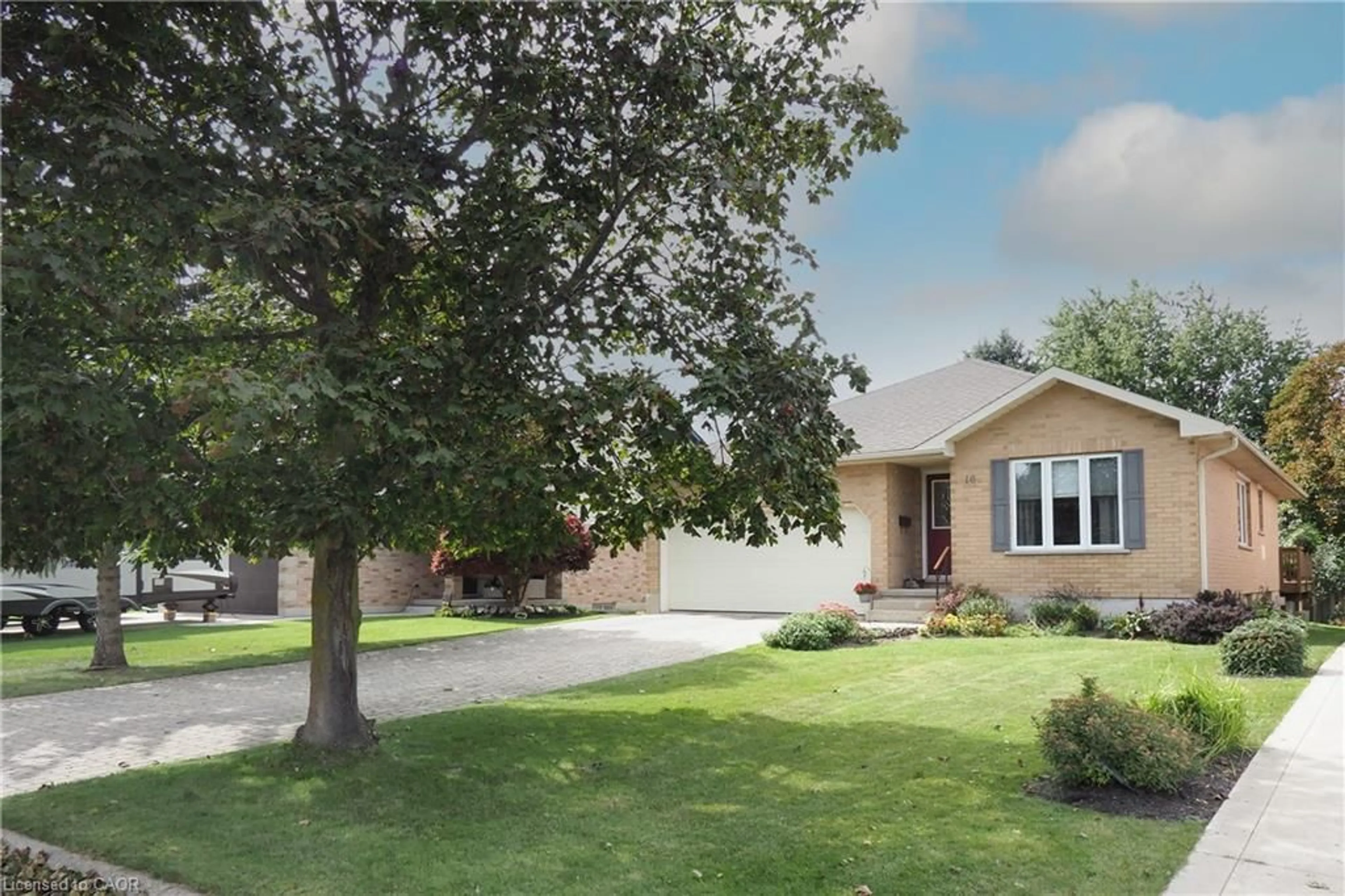 Home with vinyl exterior material, street for 16 Maple St, Drayton Ontario N0G 2K0