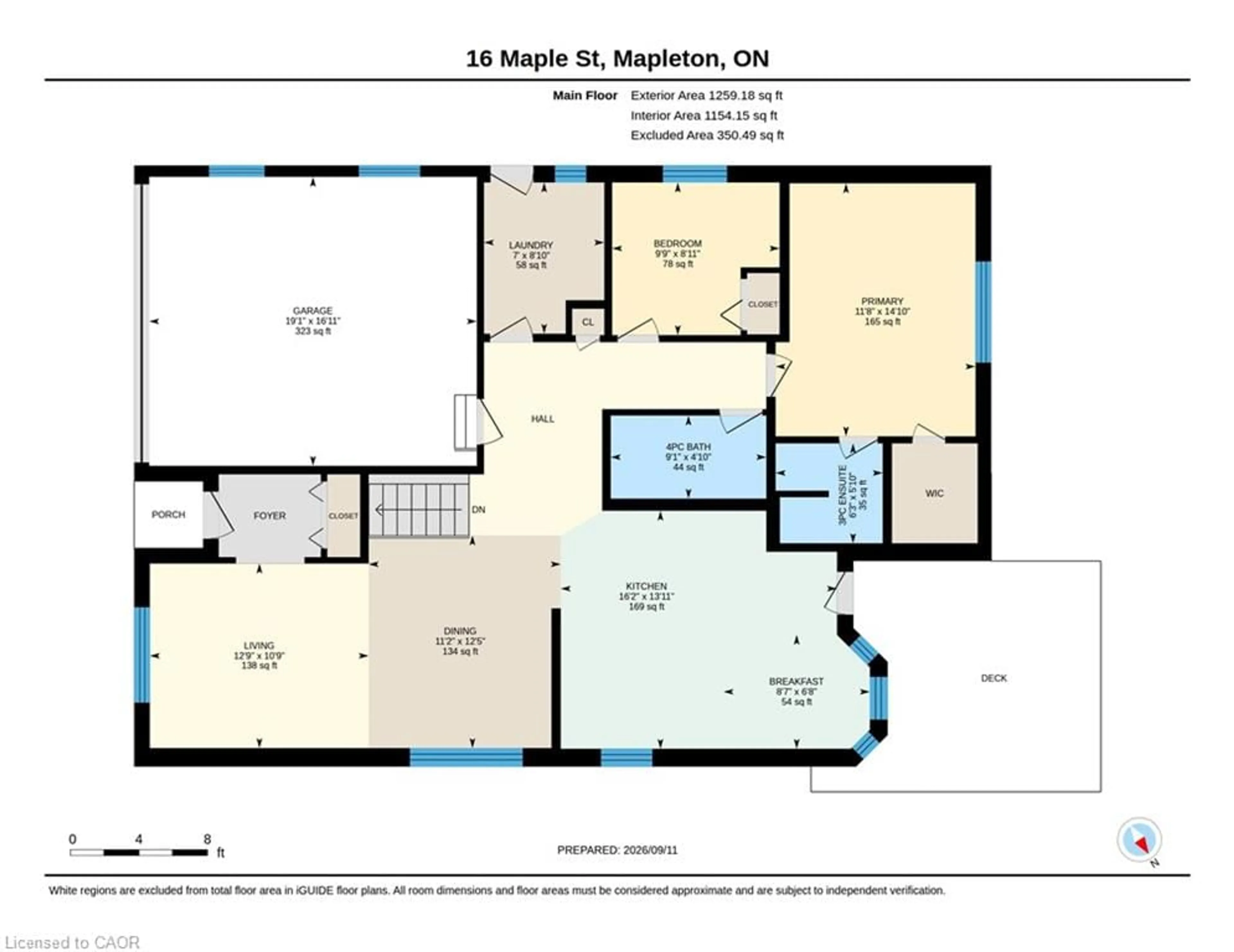 Floor plan for 16 Maple St, Drayton Ontario N0G 2K0
