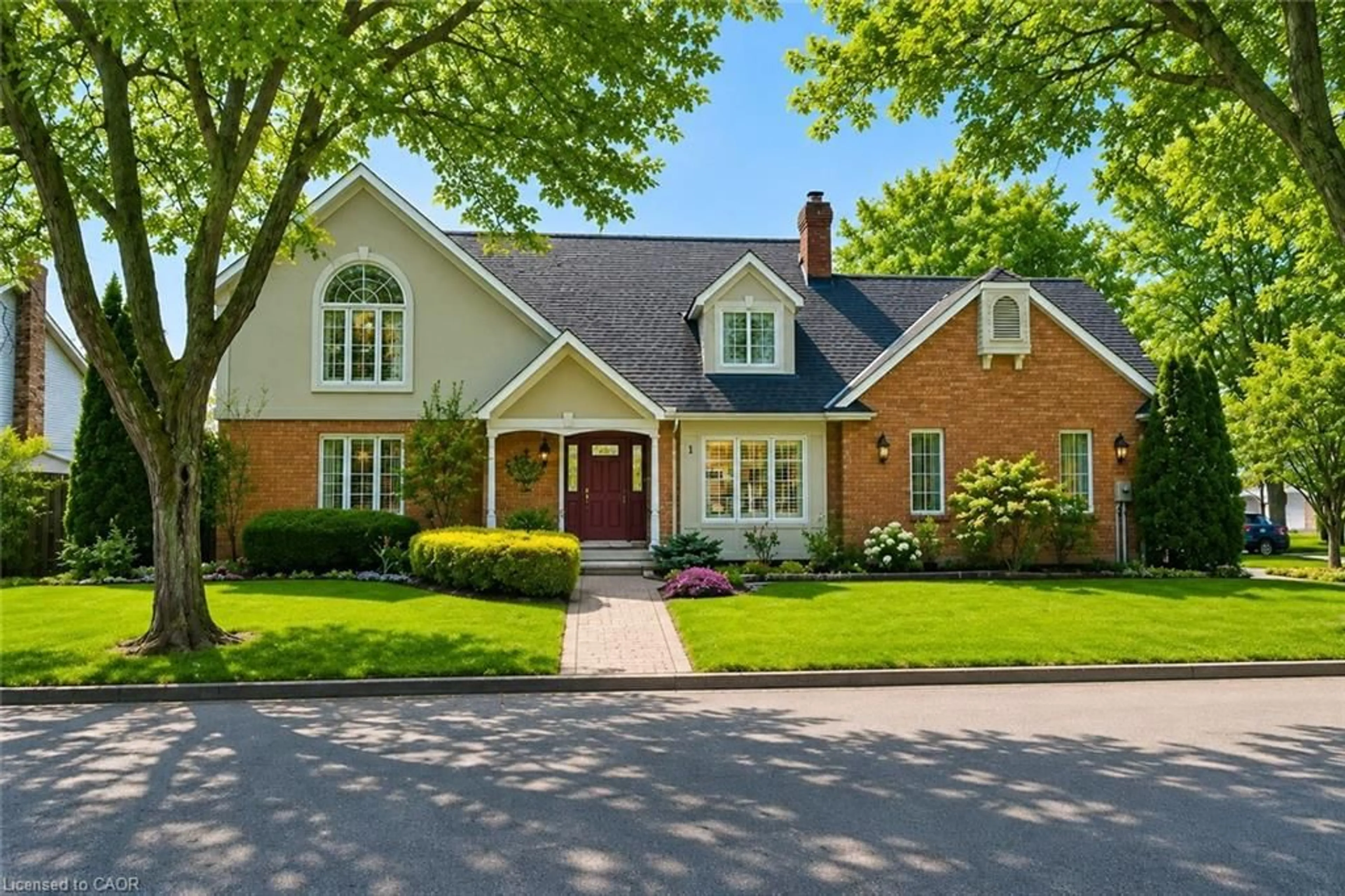 Home with brick exterior material, street for 1 Captain Tenbrock Terr, St. Catharines Ontario L2W 1B2