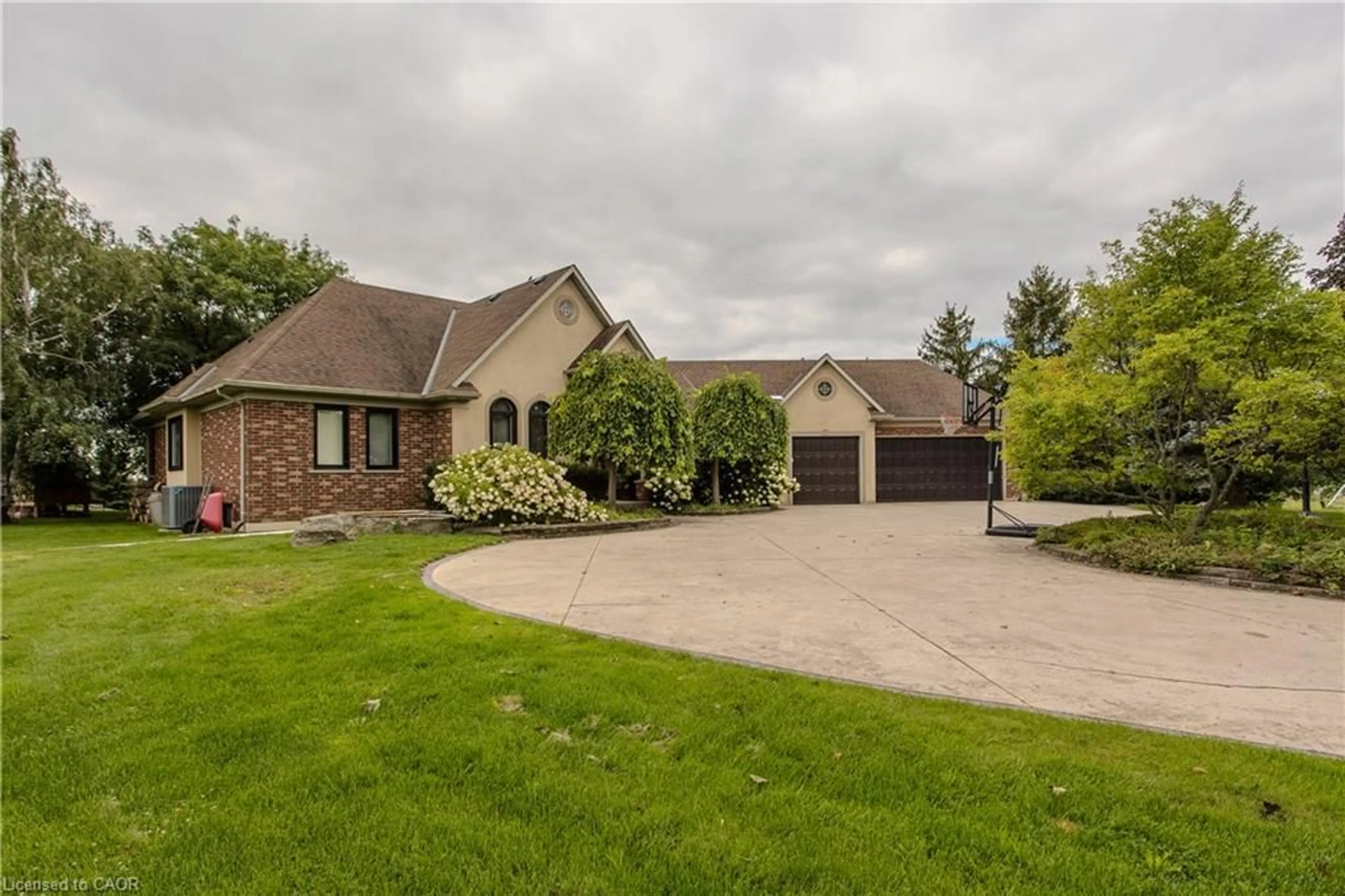 A pic from outside/outdoor area/front of a property/back of a property/a pic from drone, street for 5200 No 2 Side Rd, Milton Ontario L9E 0R2