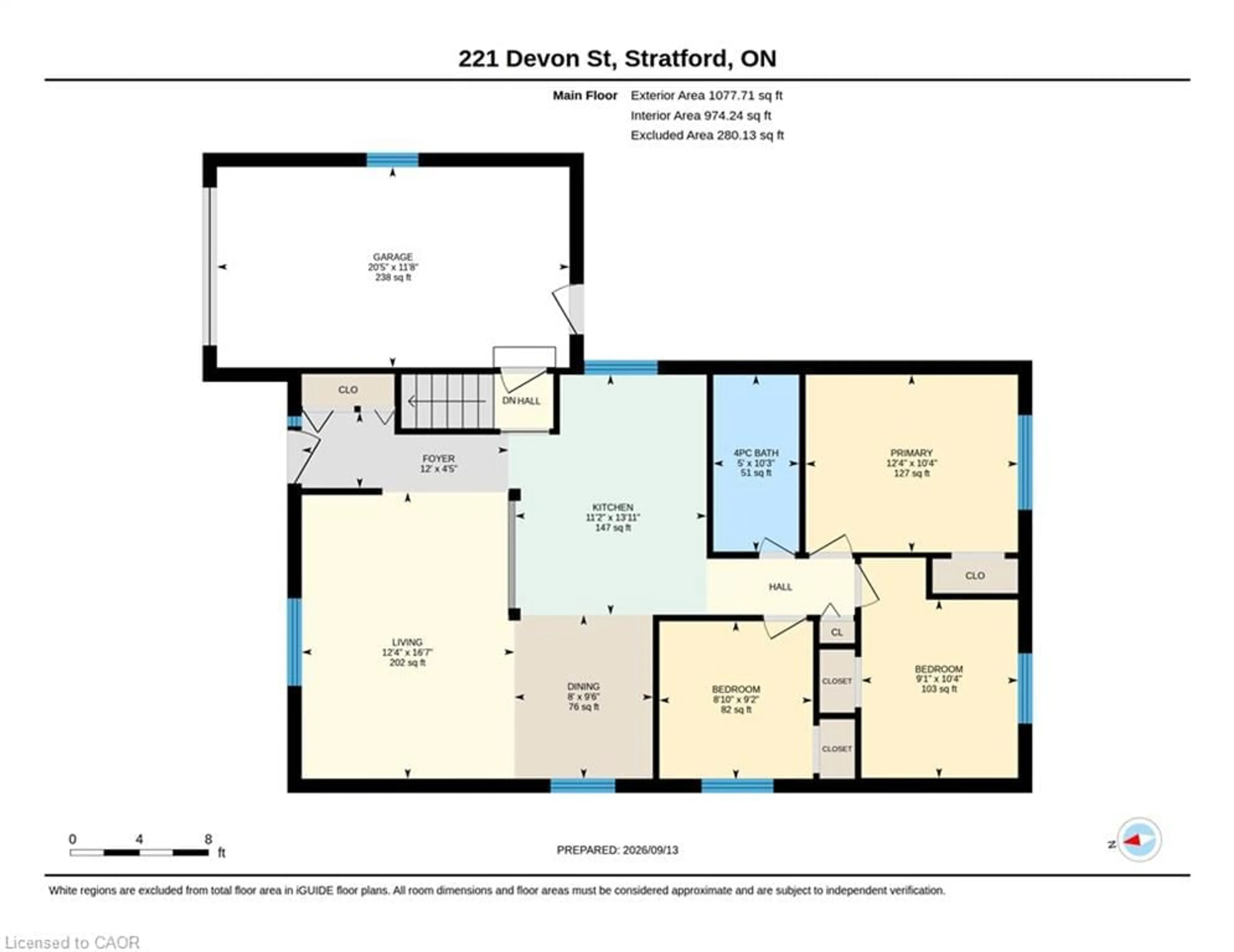Floor plan for 221 Devon St, Stratford Ontario N5A 3A1