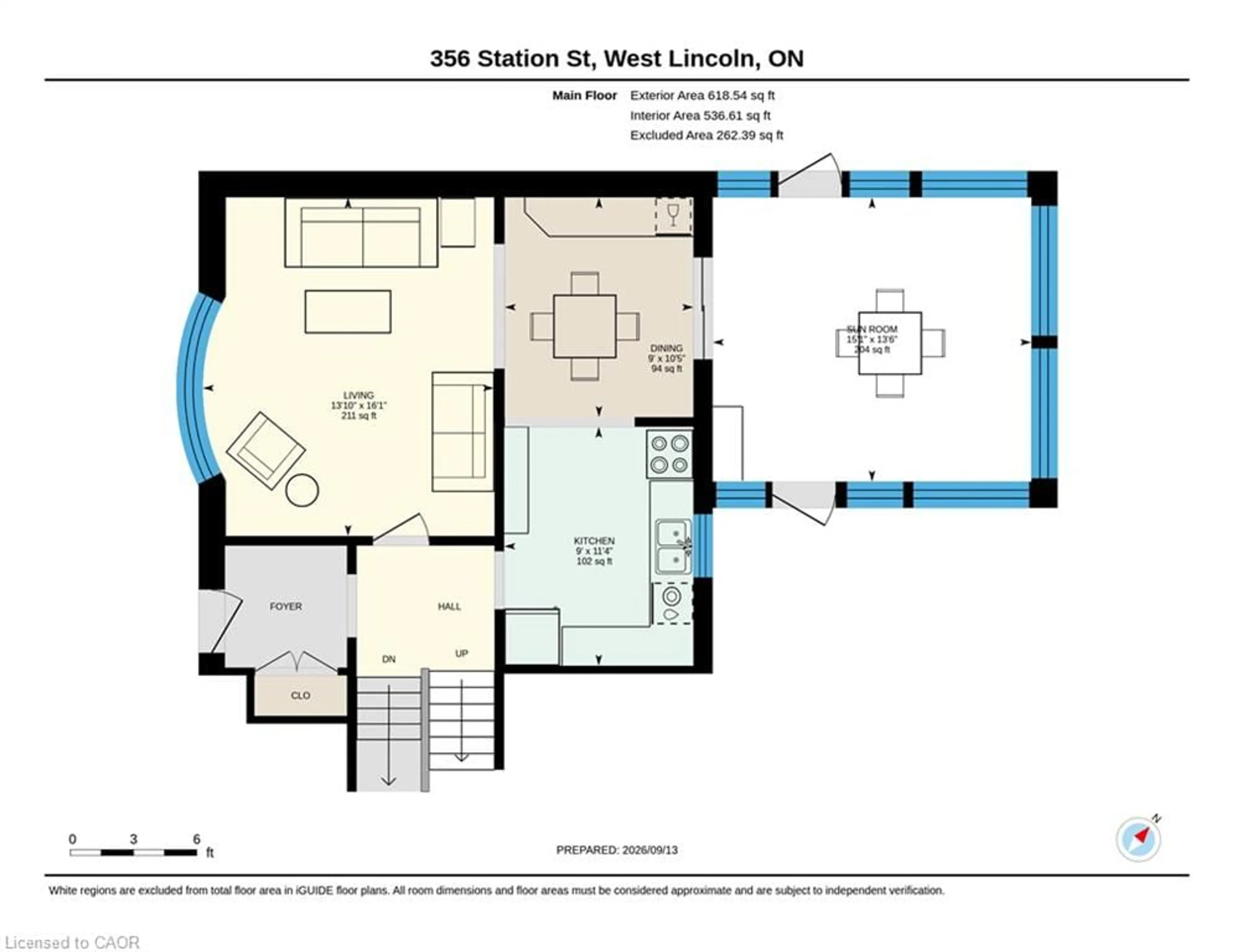Floor plan for 356 Station St, Smithville Ontario L0R 2A0