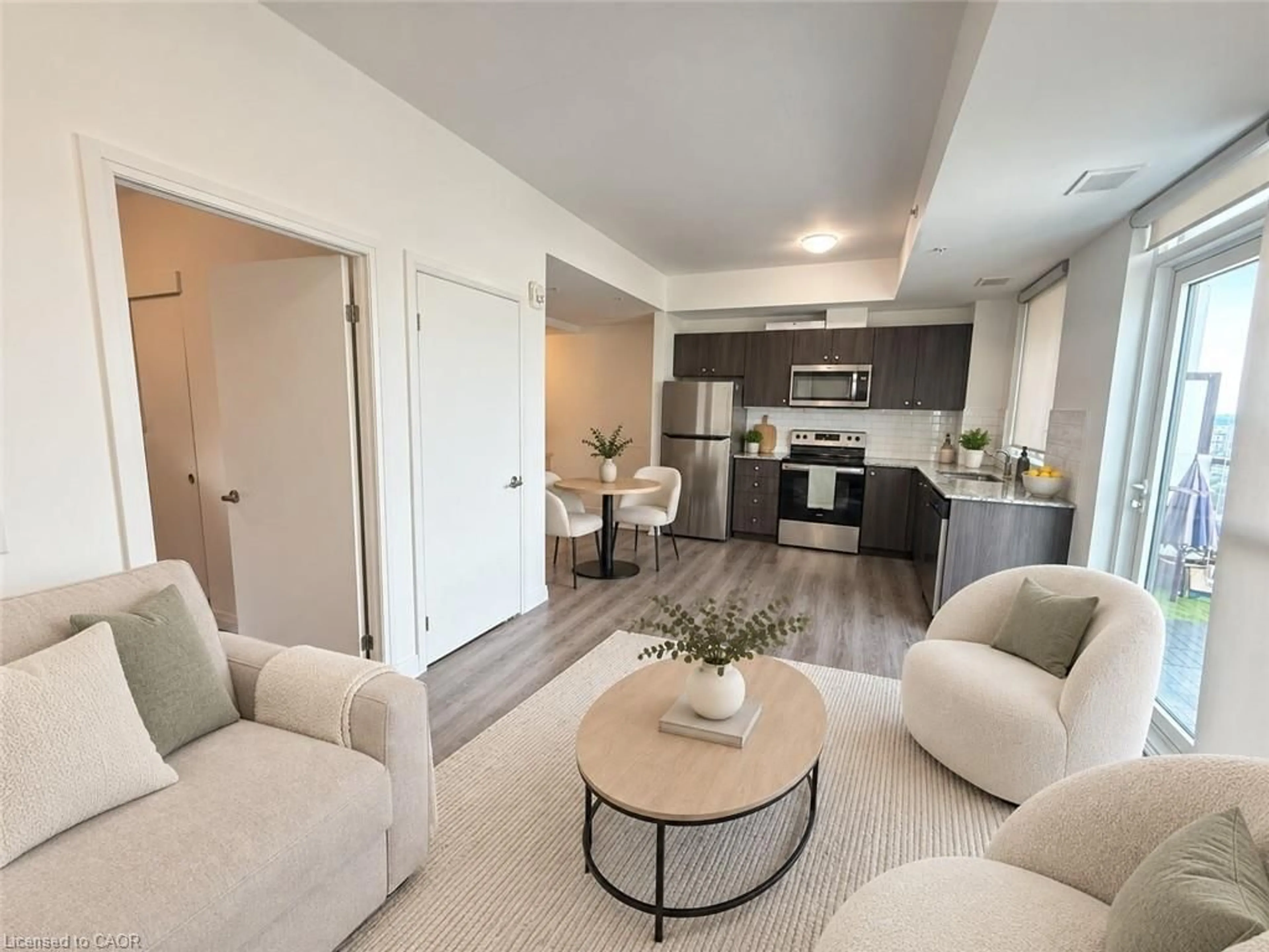 Living room with furniture, unknown for 108 Garment St #2011, Kitchener Ontario N2G 0E2