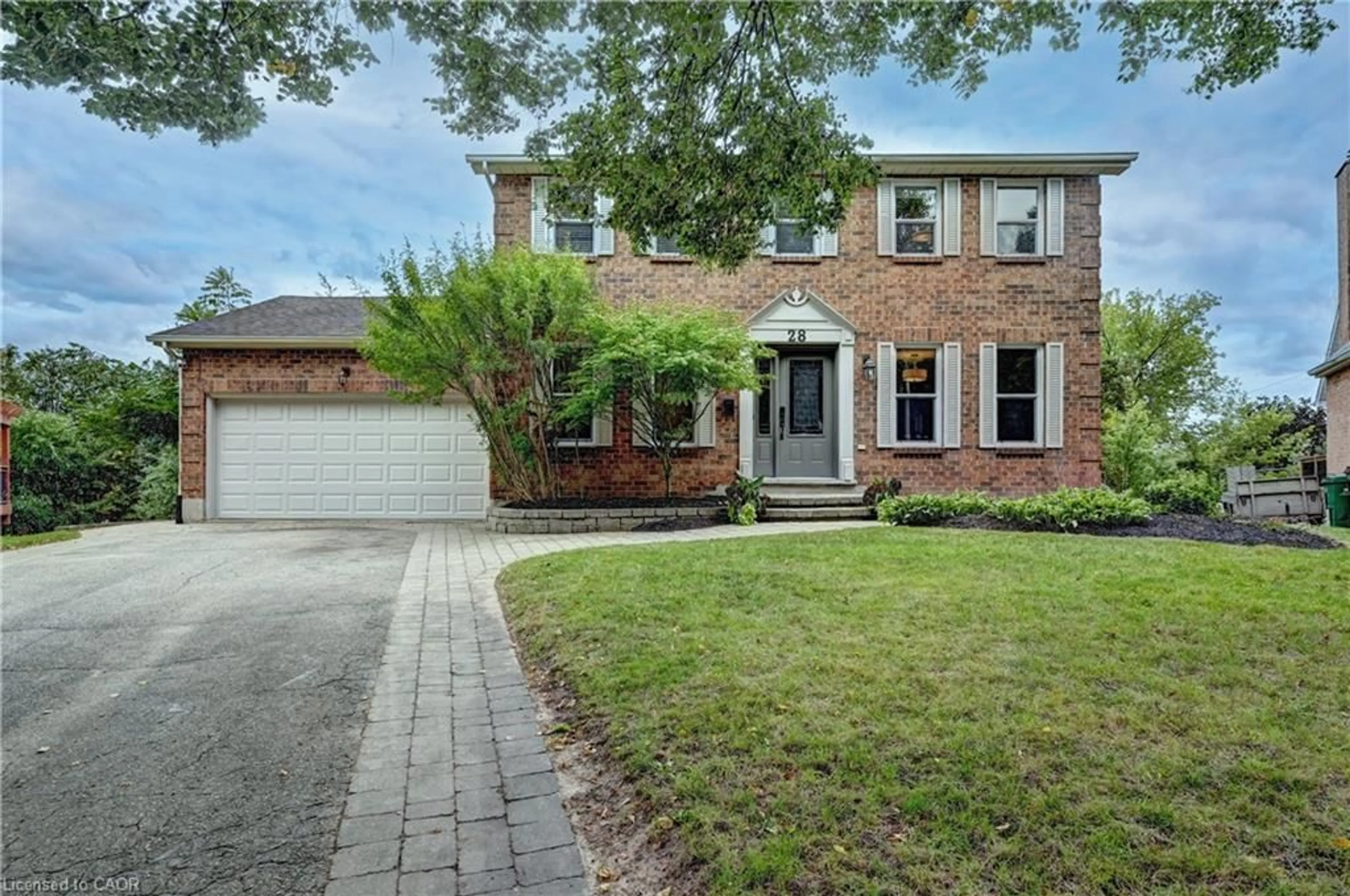 Home with brick exterior material, street for 28 Notchwood Crt, Kitchener Ontario N2A 3L5