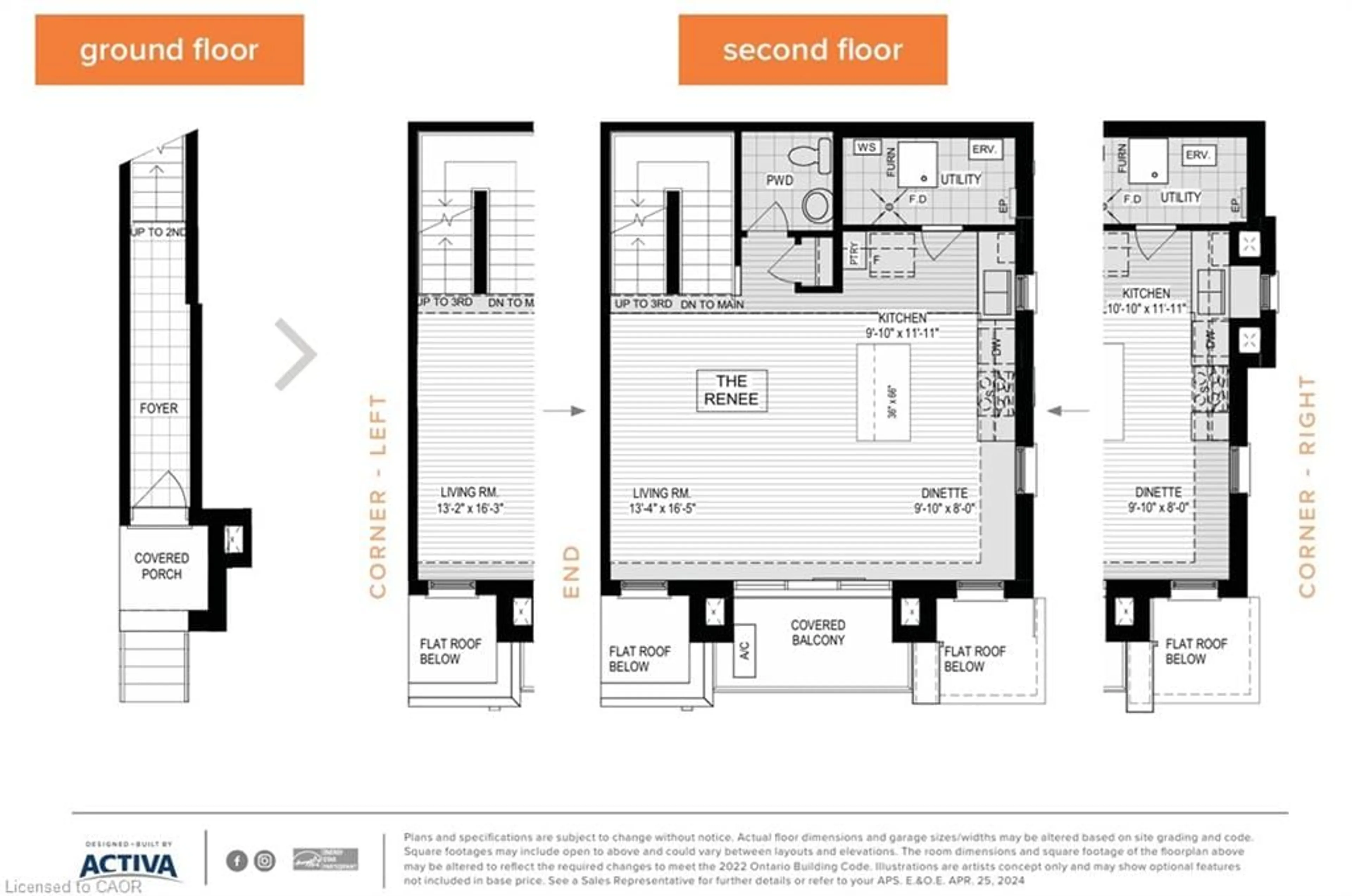 Floor plan for 525 Erinbrook Dr #C050, Kitchener Ontario N2E 0L4