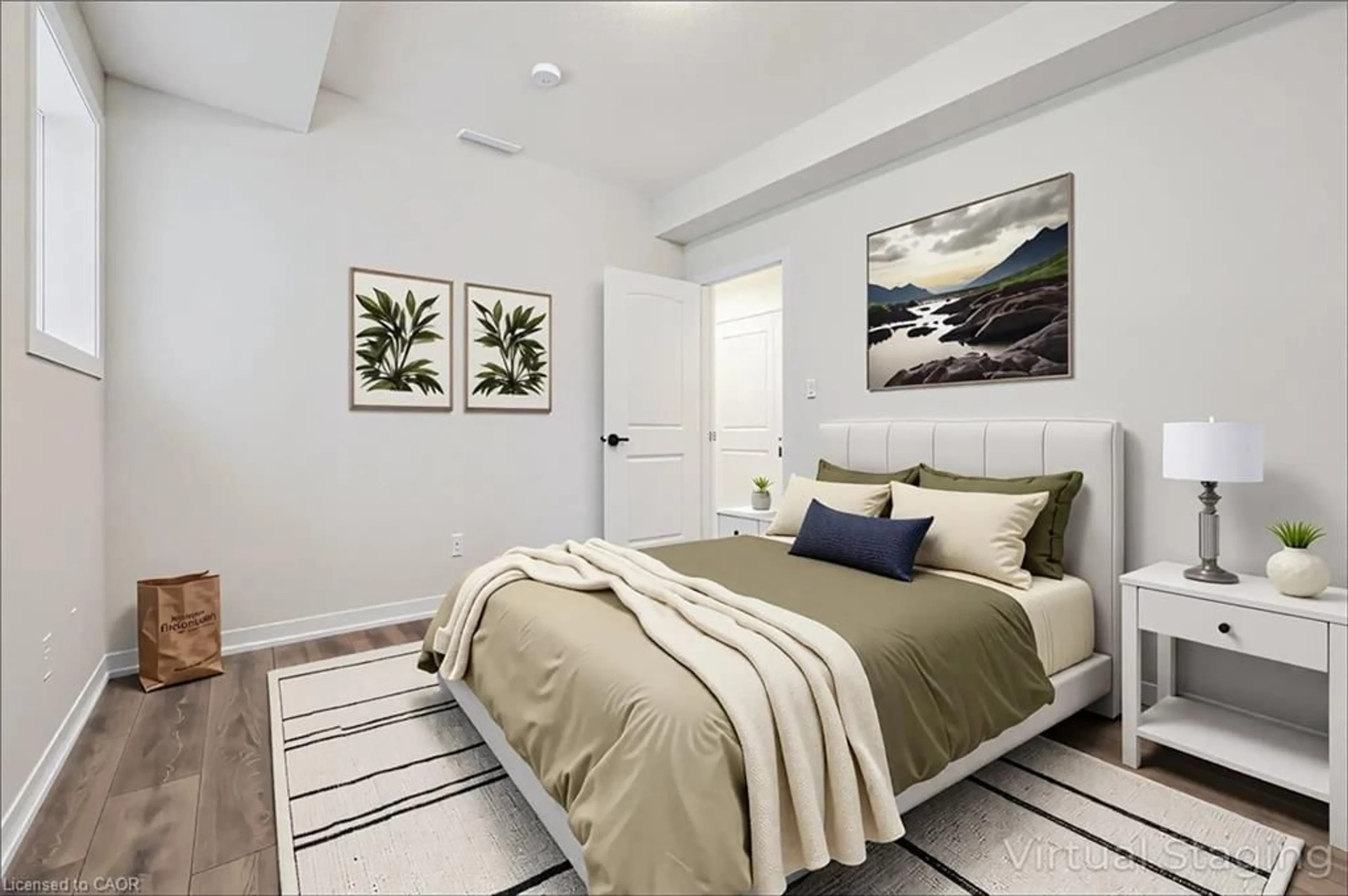 Bedroom with bed, unknown for 15 Stauffer Woods Trail #7, Kitchener Ontario N2P 0L1