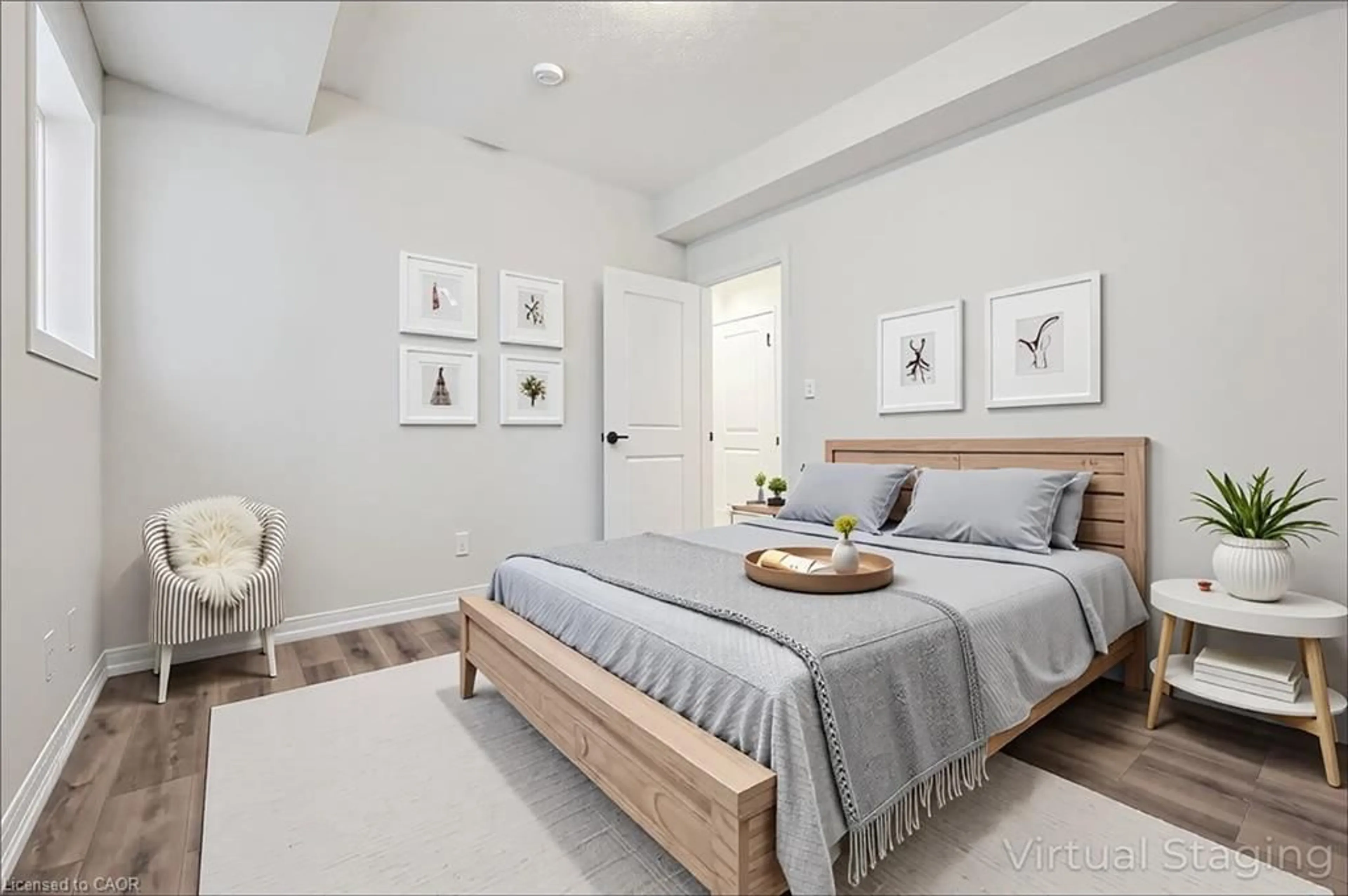 Bedroom with bed, unknown for 15 Stauffer Woods Trail #7, Kitchener Ontario N2P 0L1