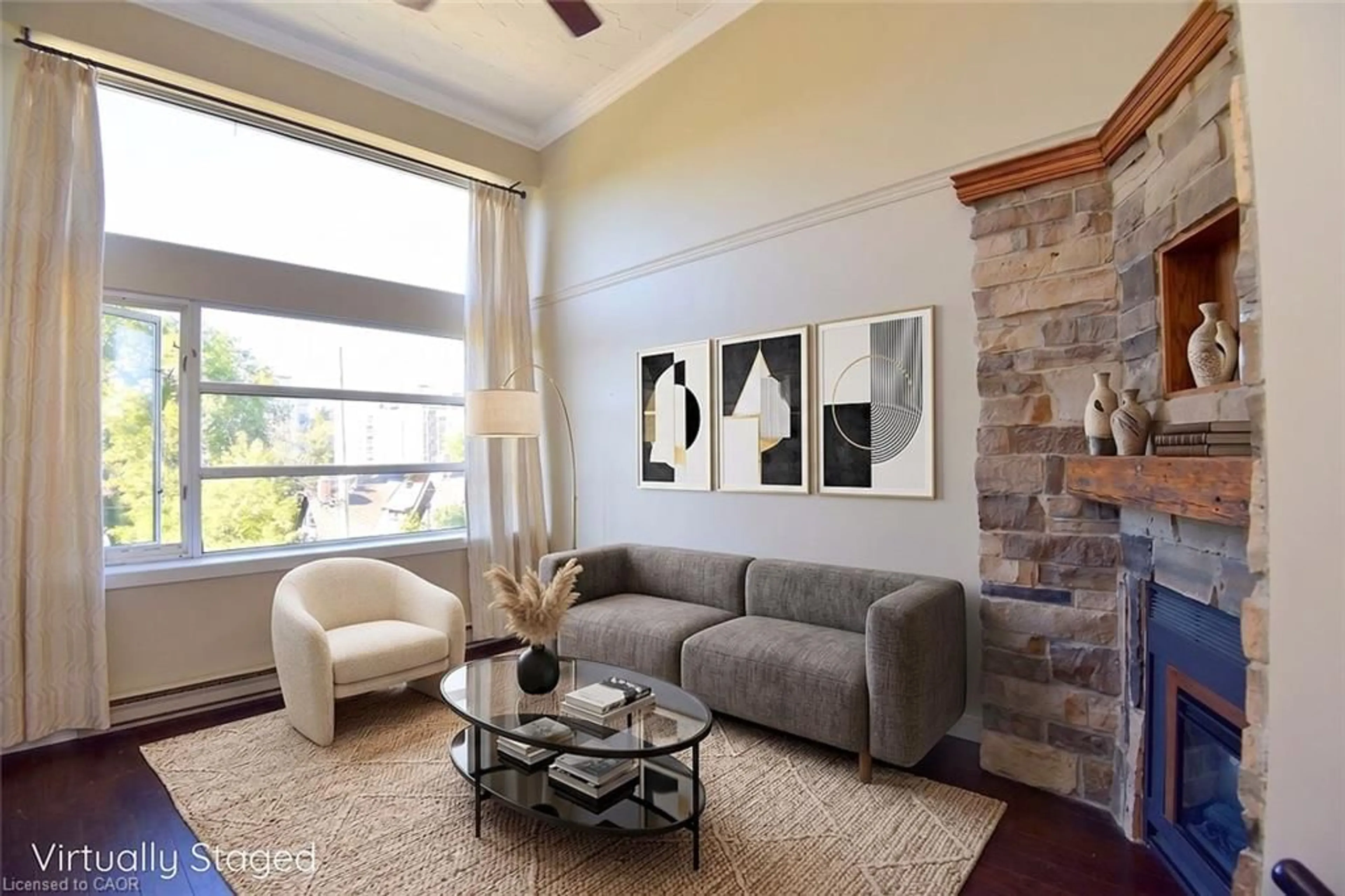 Living room with furniture, unknown for 50 Main St #413, Dundas Ontario L9H 6P8