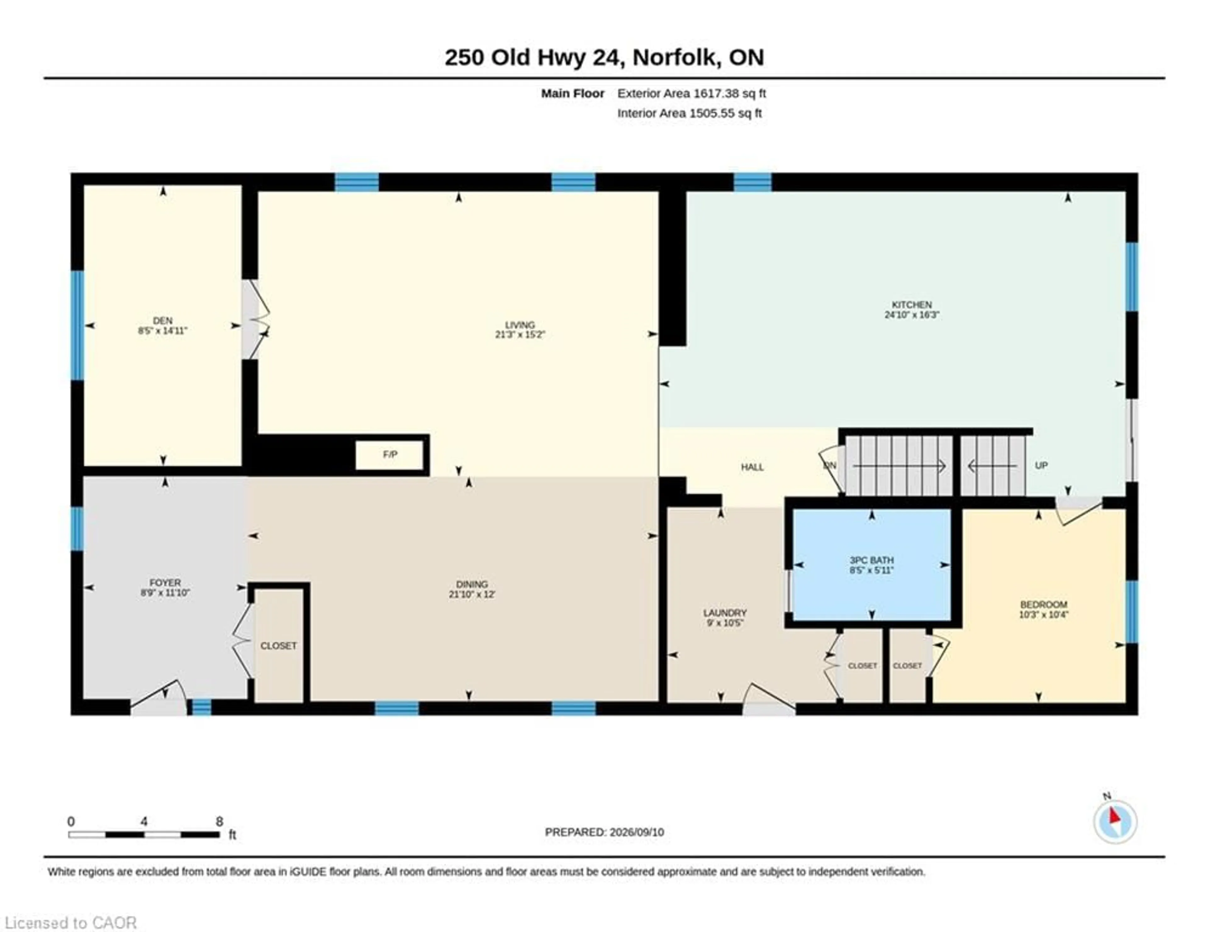 Floor plan for 250 Old Highway 24, Waterford Ontario N0E 1Y0