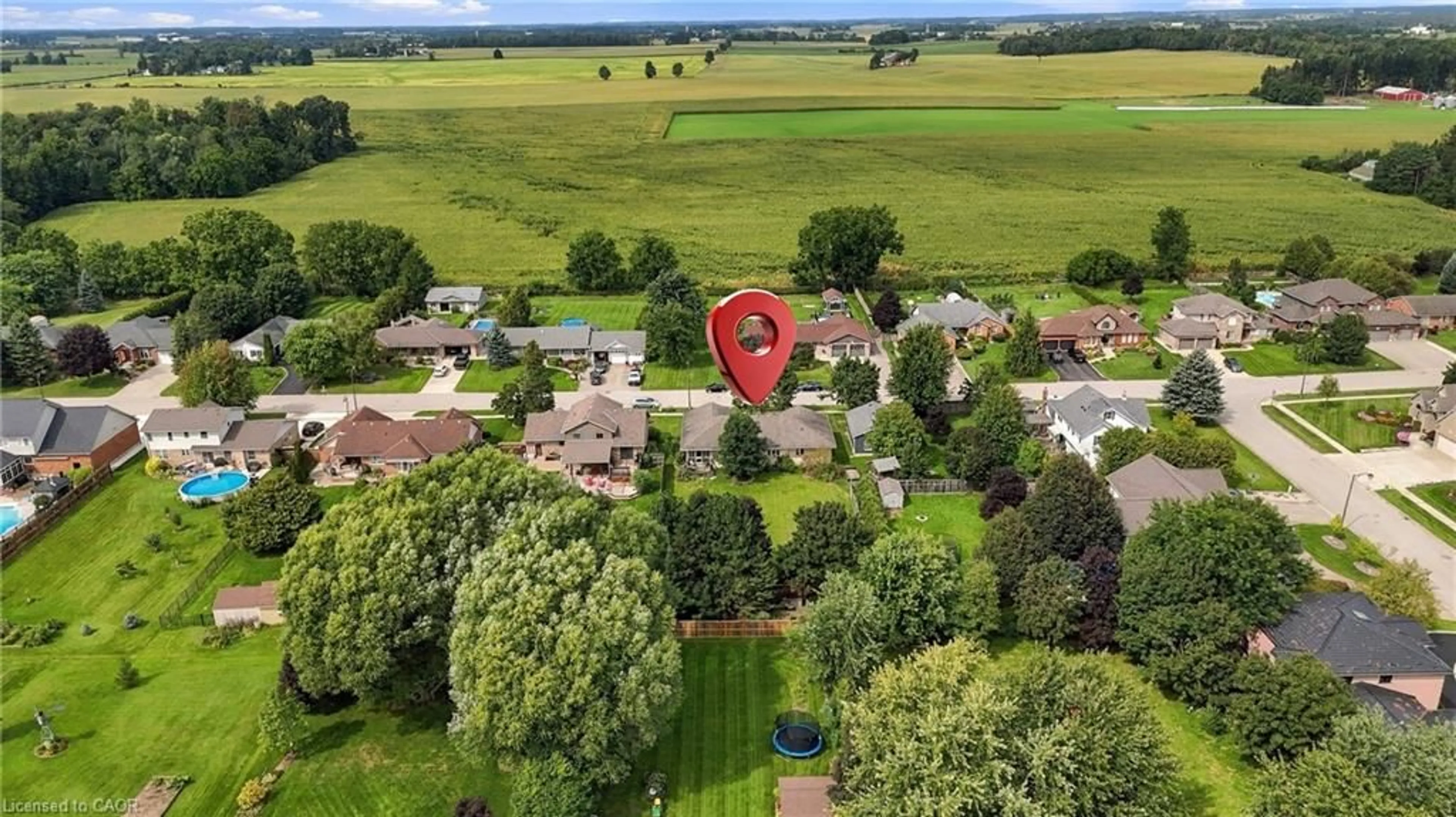 A pic from outside/outdoor area/front of a property/back of a property/a pic from drone, unknown for 63 Oakridge Ave, Innerkip Ontario N0J 1M0