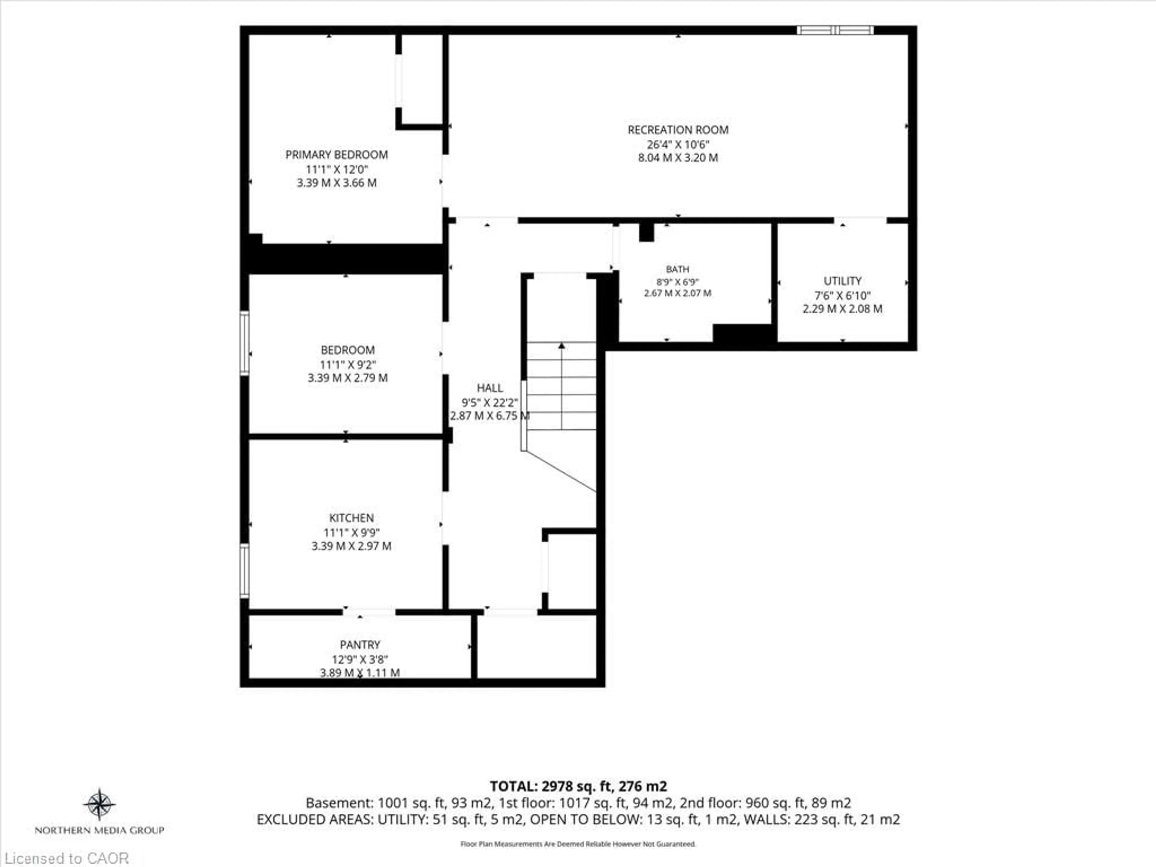 Floor plan for 330 Margaret Ave, Stoney Creek Ontario L8E 2J4