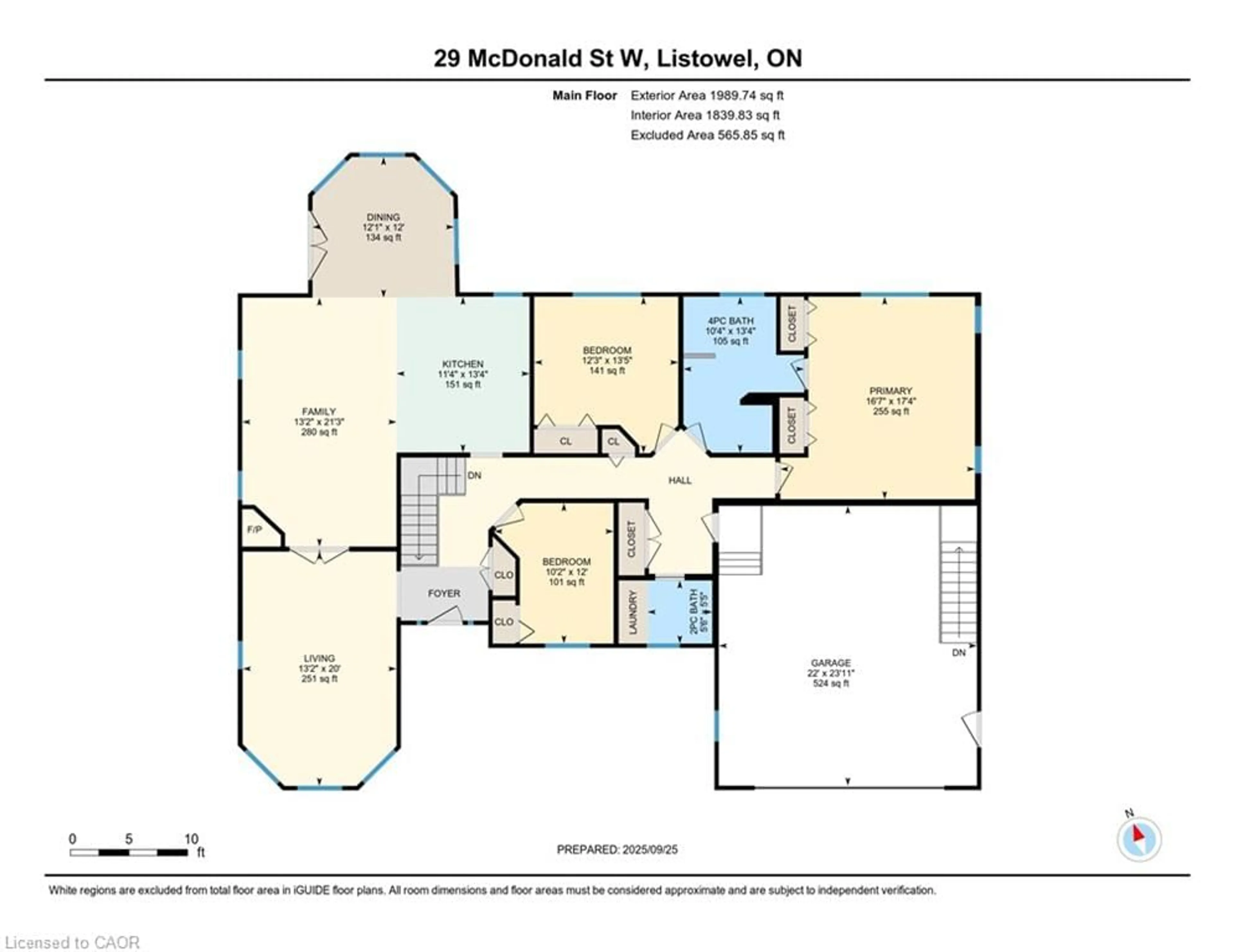 Floor plan for 29 Mcdonald St, Listowel Ontario N4W 1K5