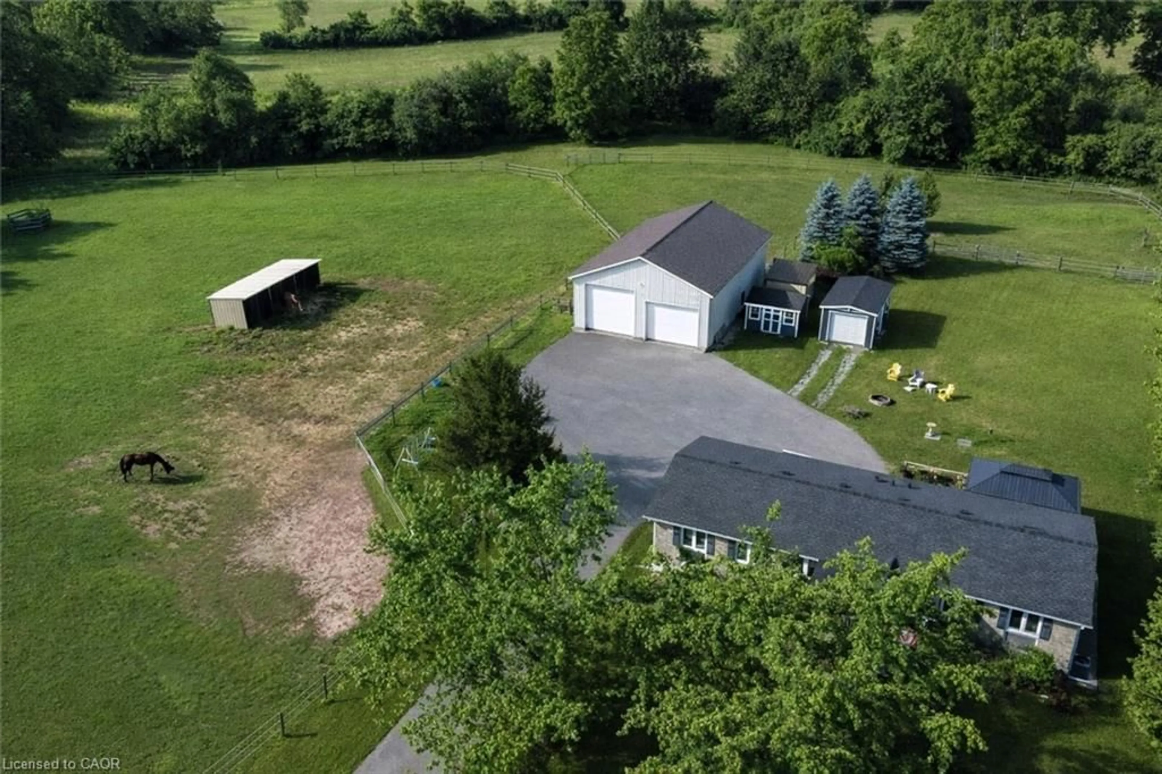 A pic from outside/outdoor area/front of a property/back of a property/a pic from drone, unknown for 3988 Hwy 6, Puslinch Ontario N0B 2J0