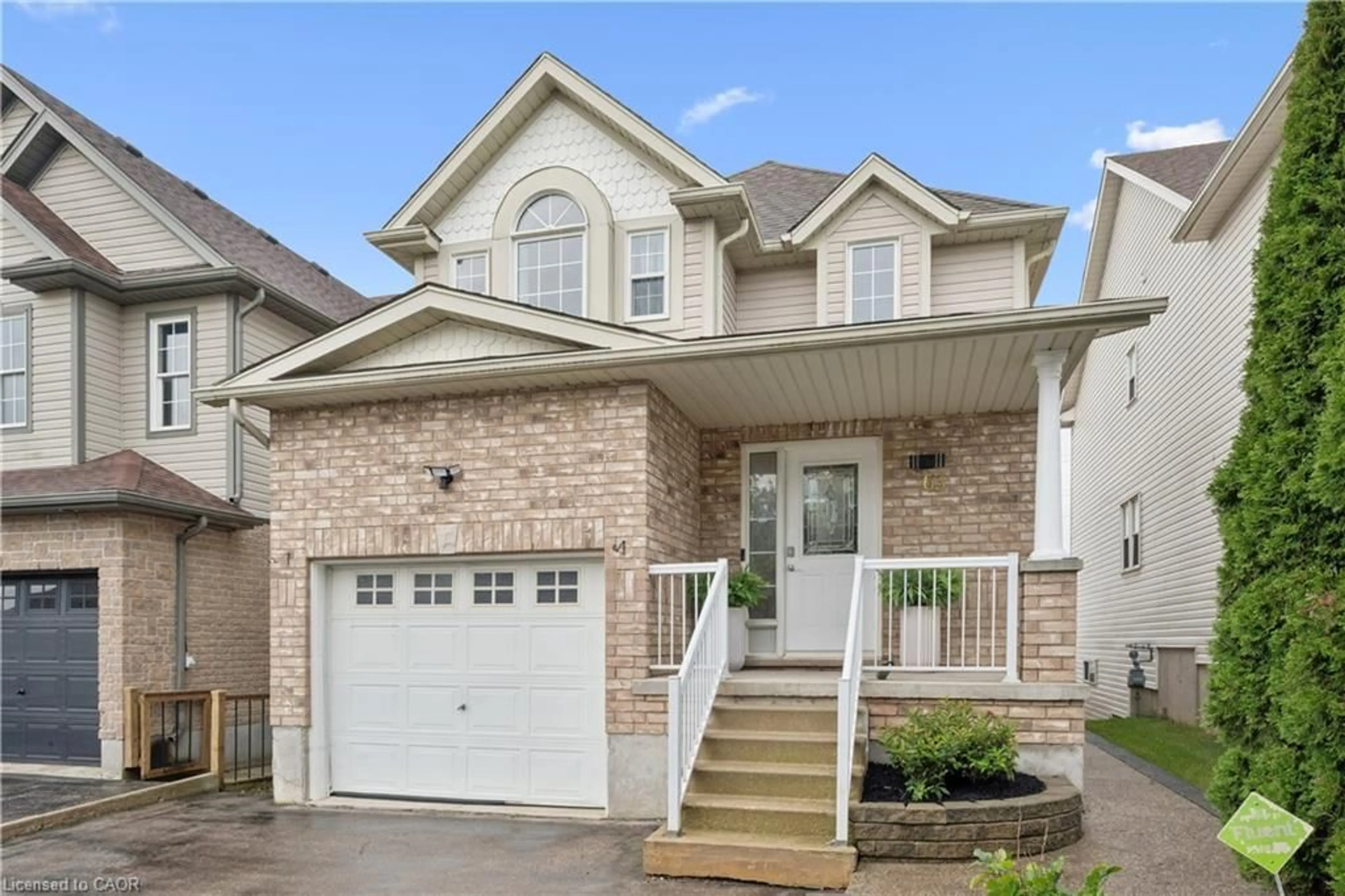 Home with brick exterior material, street for 63 Red Clover Cres, Kitchener Ontario N2E 4G8