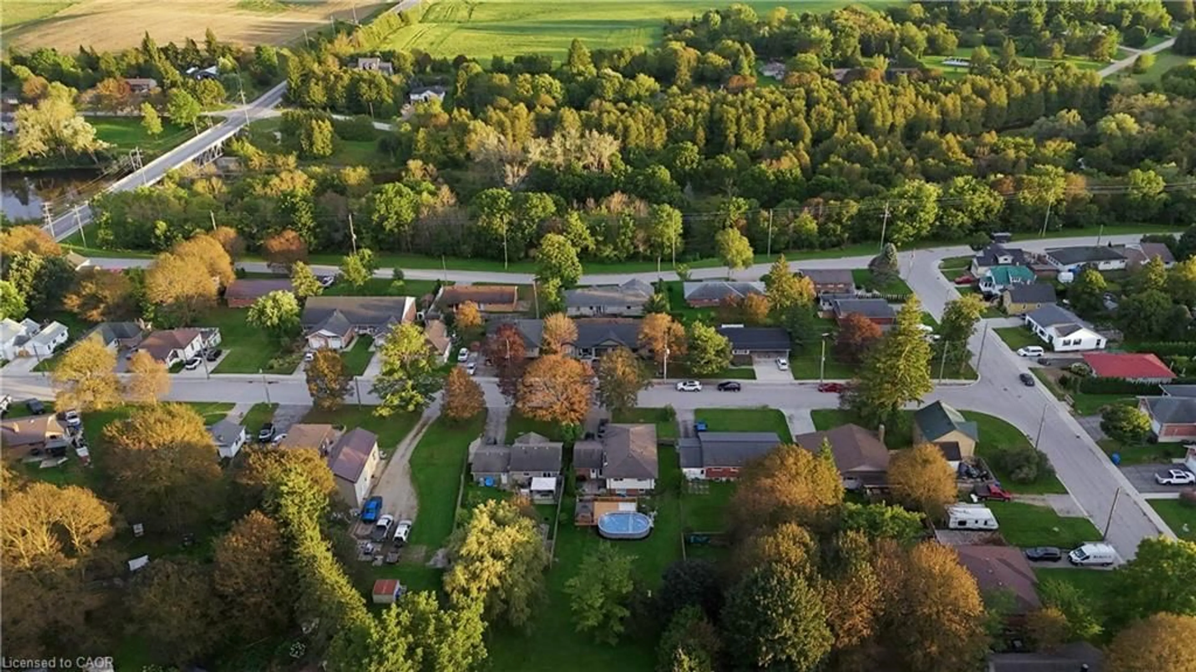 A pic from outside/outdoor area/front of a property/back of a property/a pic from drone, street for 172 Miller St, Mount Forest Ontario N0G 2L3