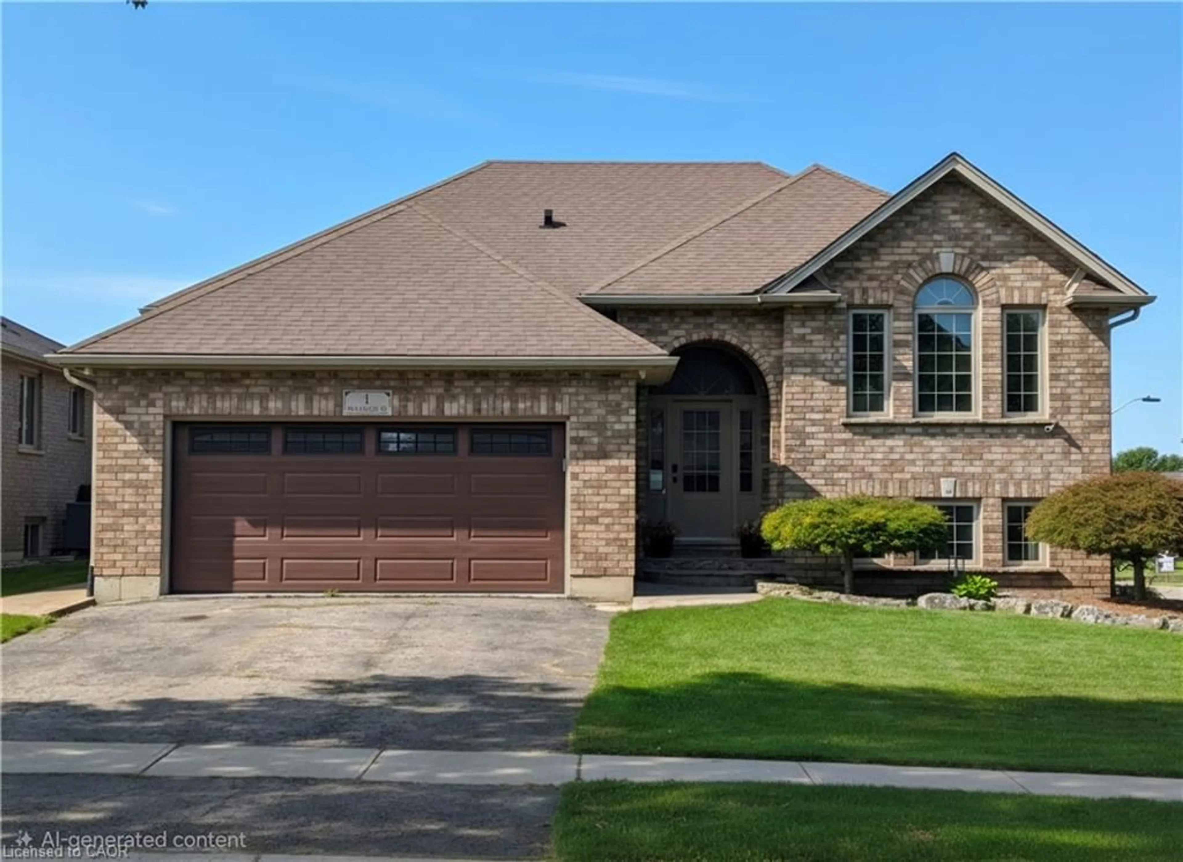 Home with brick exterior material, street for 1 Driftwood Dr, Simcoe Ontario N3Y 5N1
