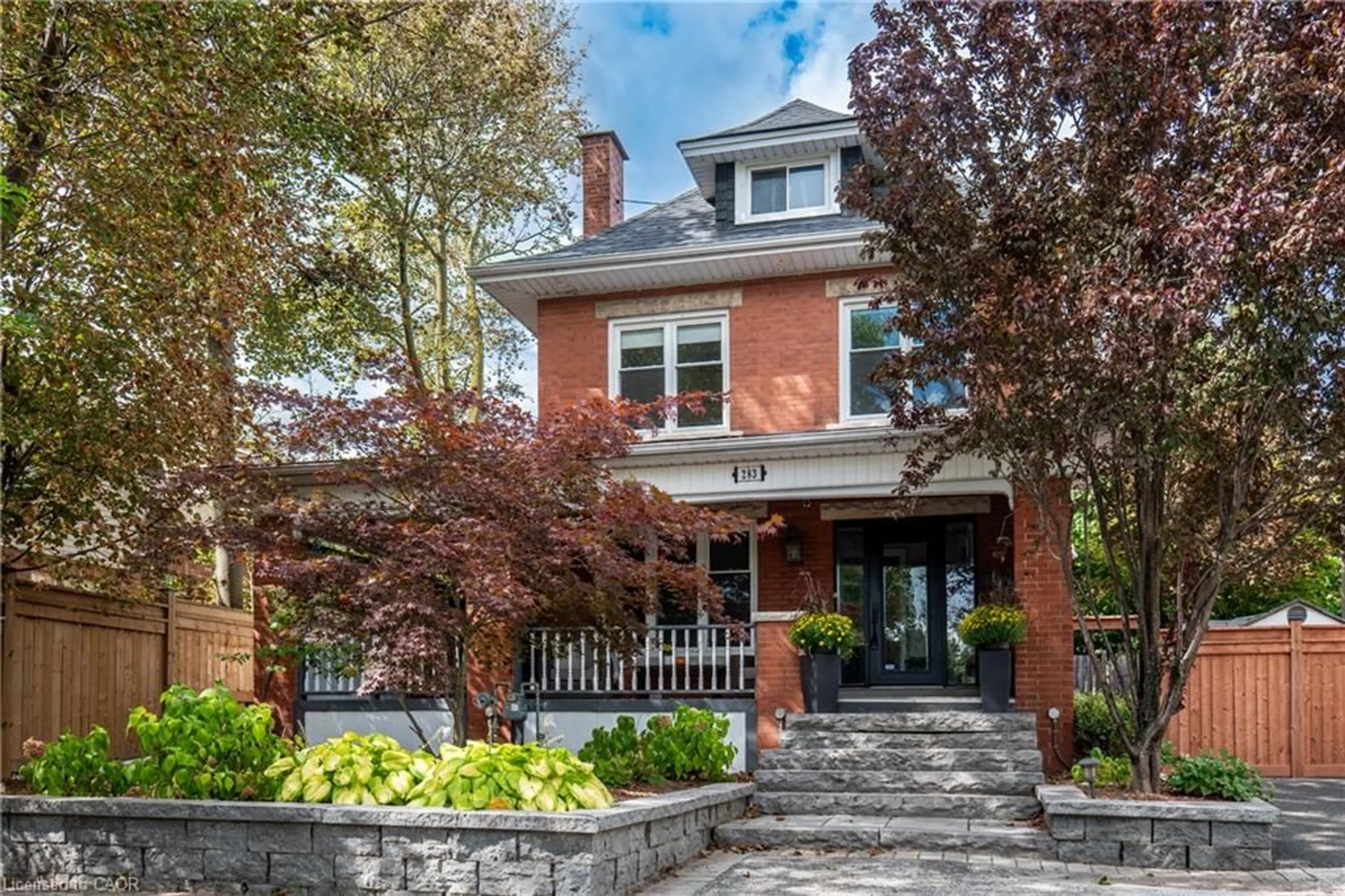 Home with brick exterior material, street for 283 Plains Rd, Burlington Ontario L7T 1G1