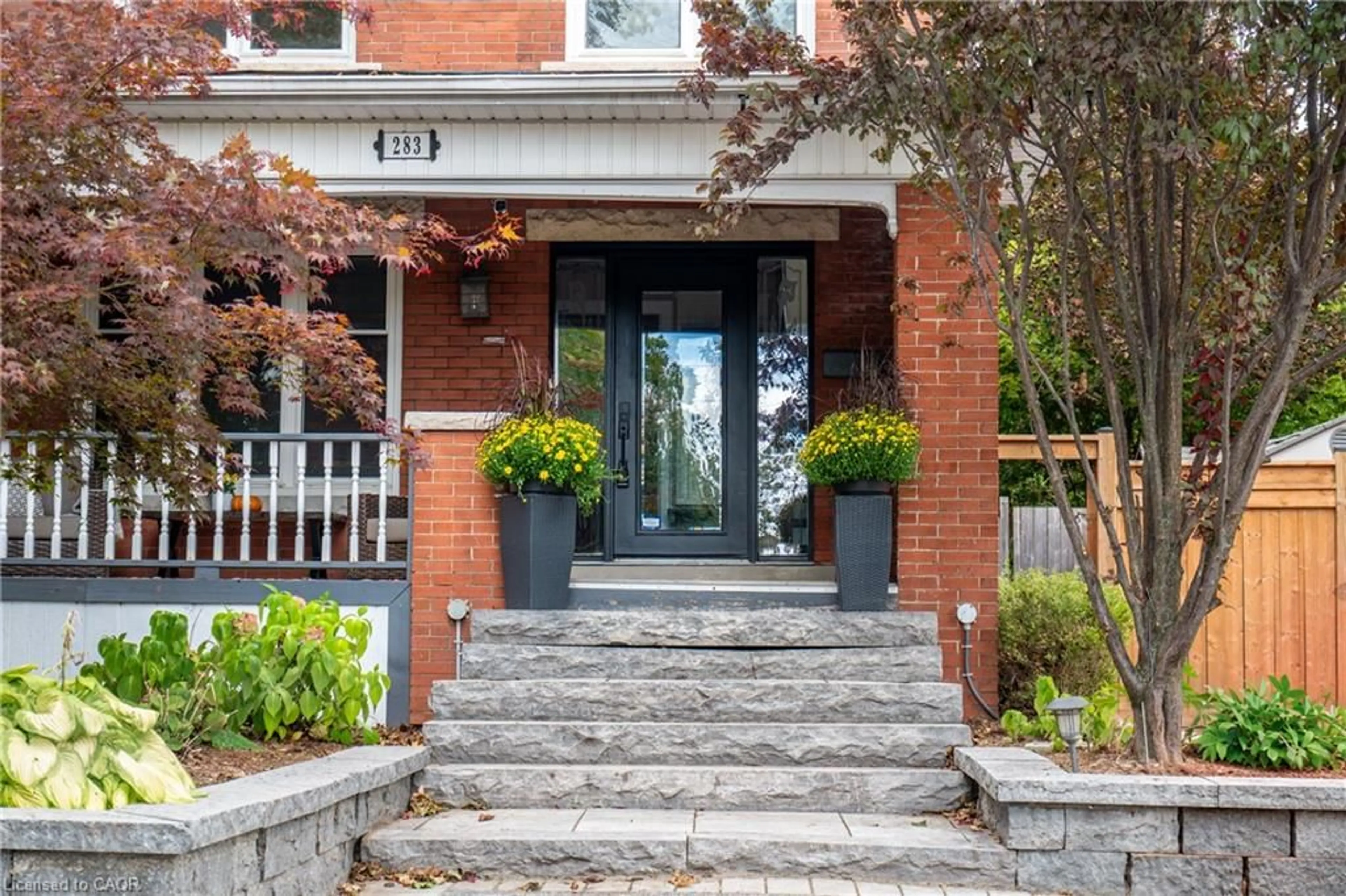 Home with brick exterior material, street for 283 Plains Rd, Burlington Ontario L7T 1G1