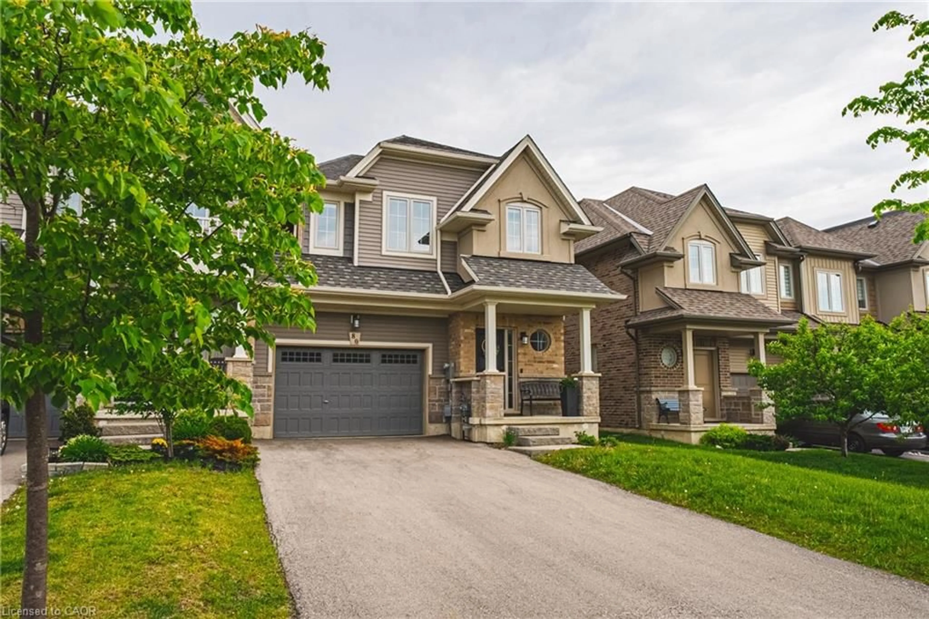 Home with brick exterior material, street for 80 Dennis Dr, Smithville Ontario L0R 2A0