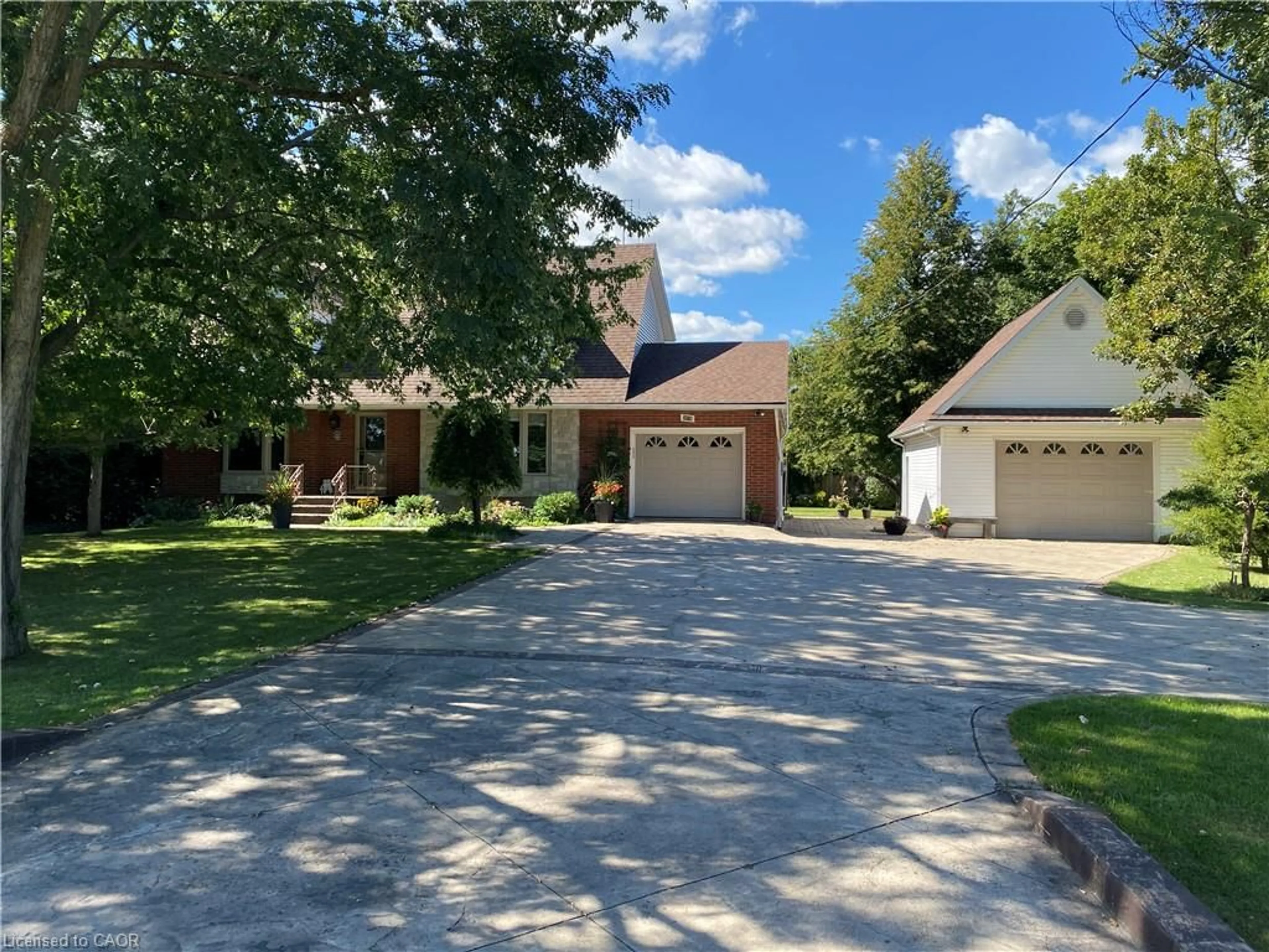 A pic from outside/outdoor area/front of a property/back of a property/a pic from drone, street for 3076 Grassie Rd, Grassie Ontario L0R 1M0