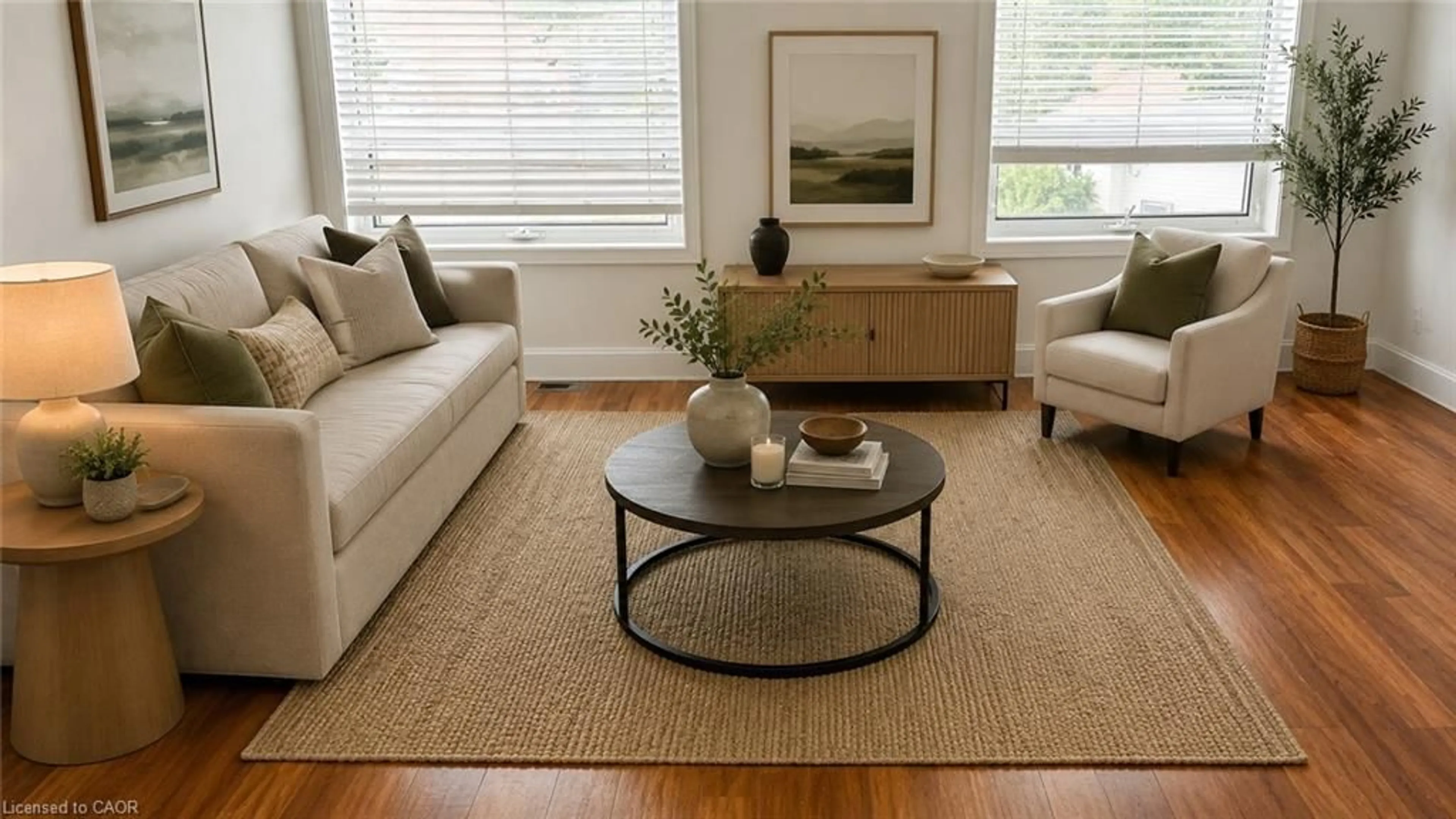 Living room with furniture, unknown for 1 Wellington St #308, Brantford Ontario N3T 2L3
