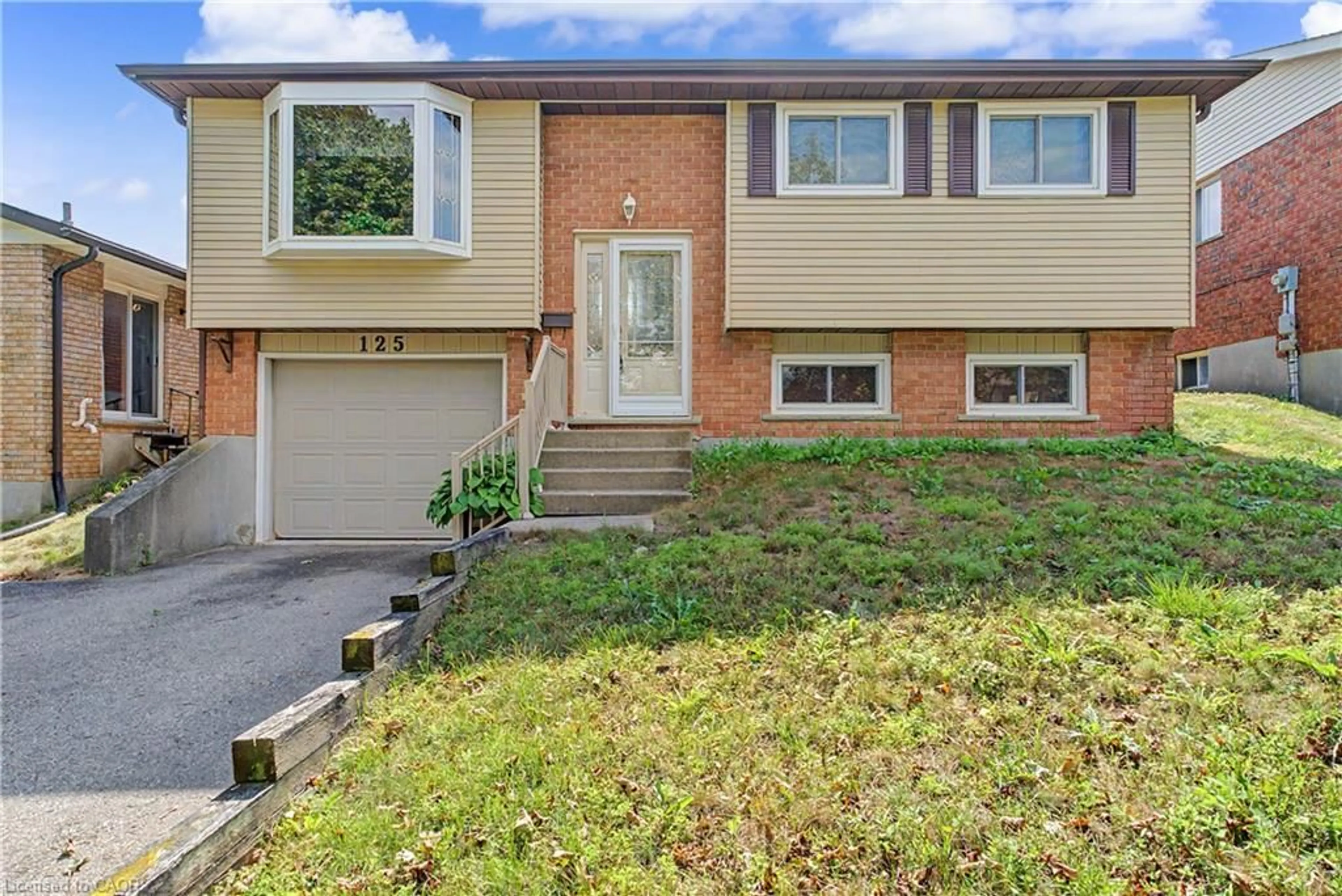 Home with brick exterior material, street for 125 Blackwell Dr, Kitchener Ontario N2N 2P9